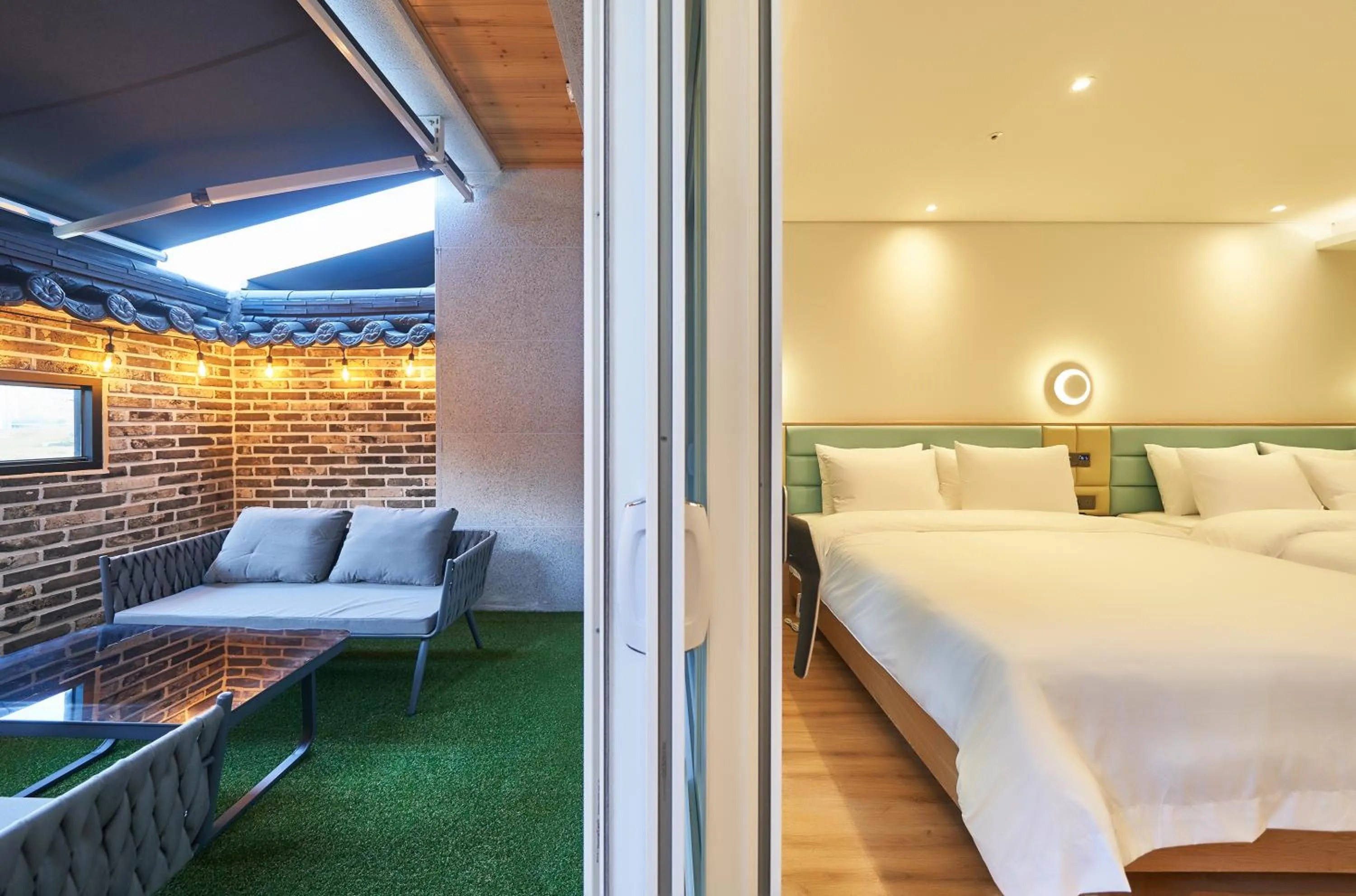 Bed in JN PARK Hotel