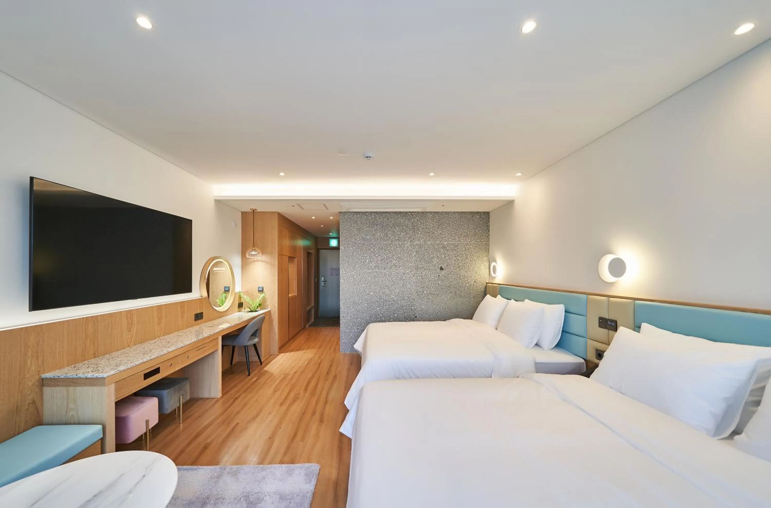 Bed in JN PARK Hotel