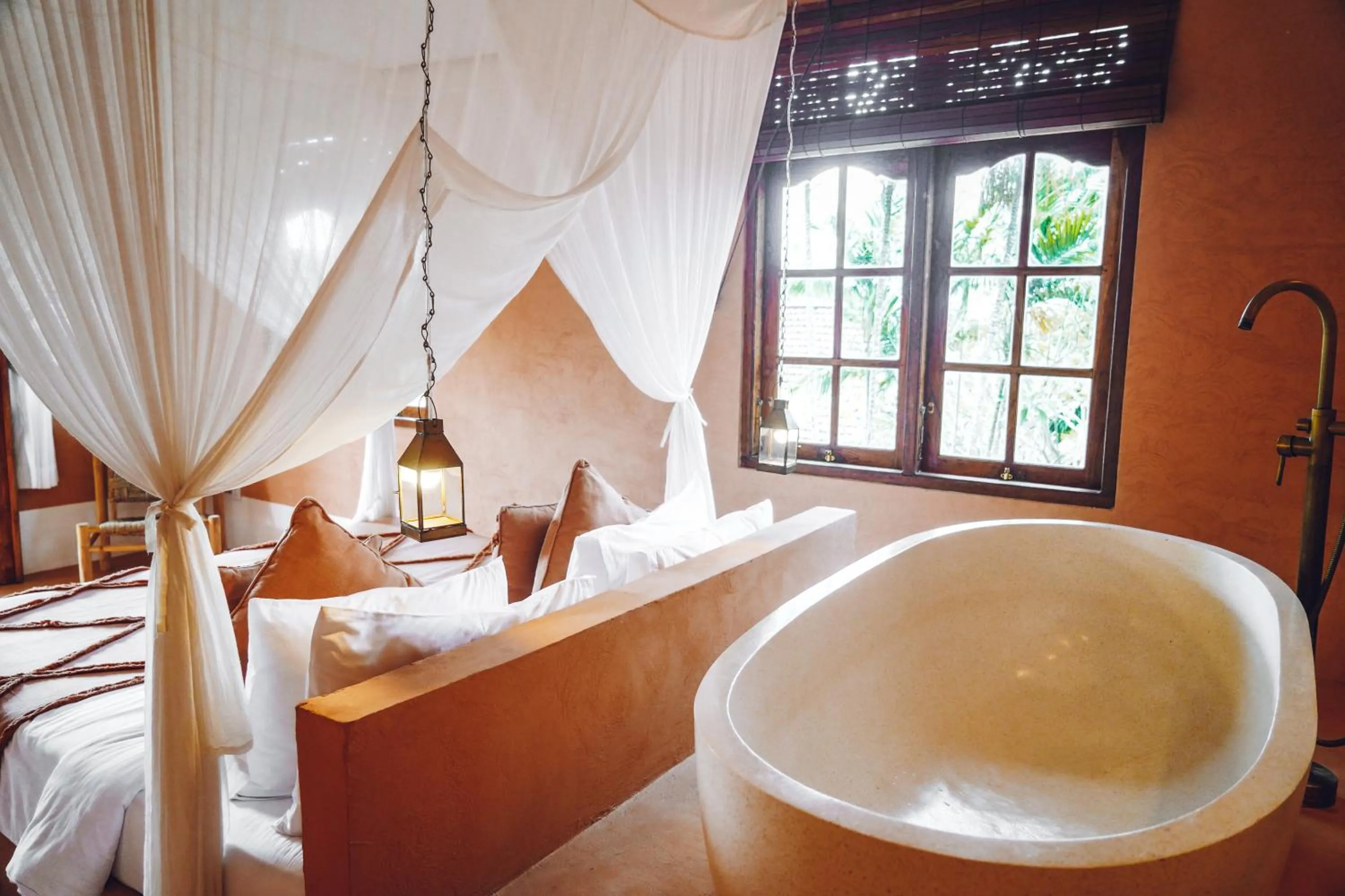 Bed in Terra Cottages Bali