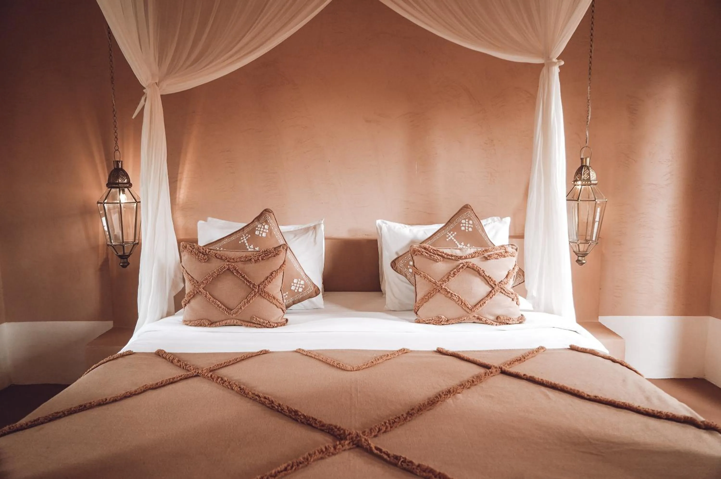 Bed in Terra Cottages Bali