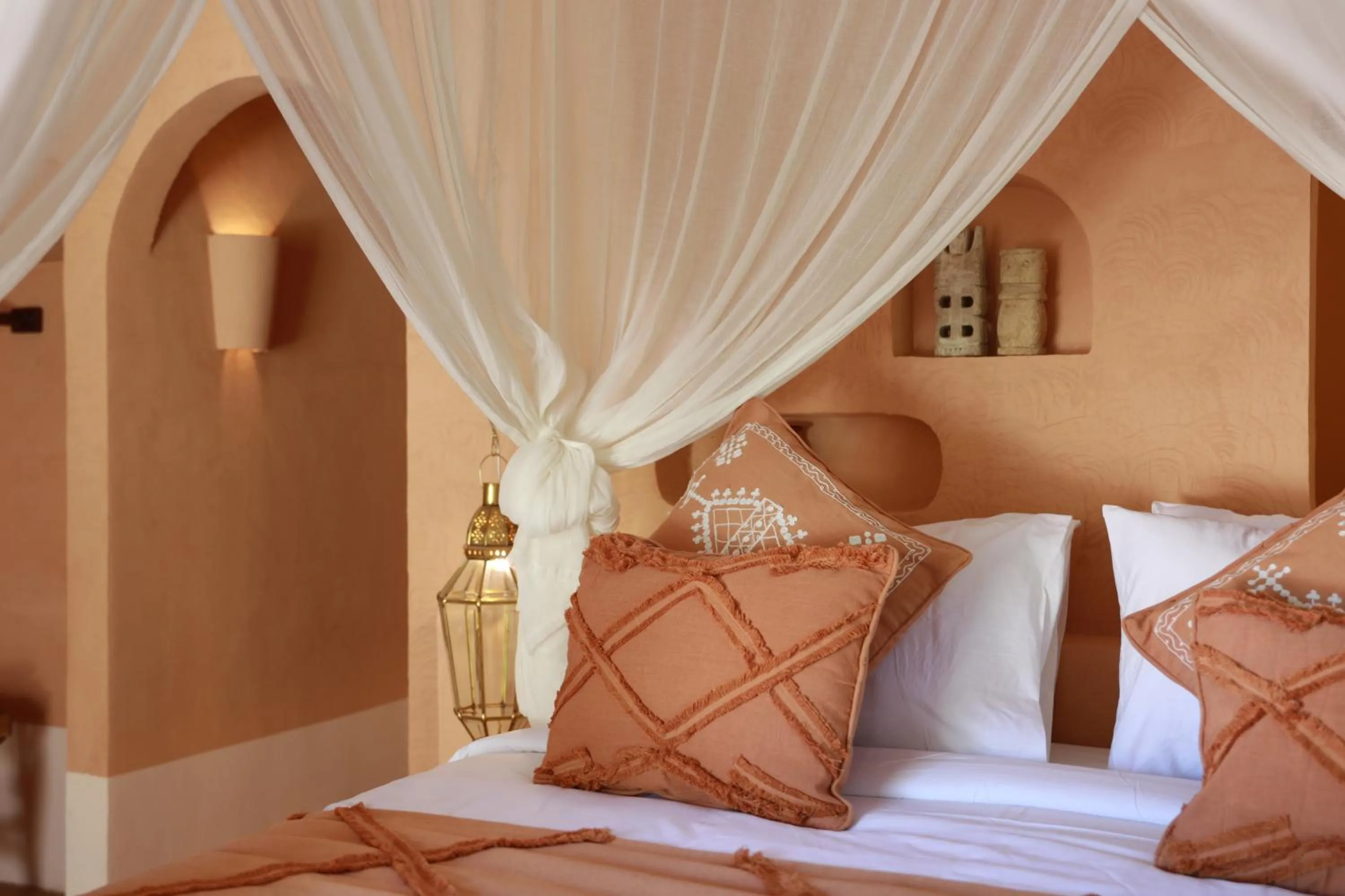 Bed in Terra Cottages Bali