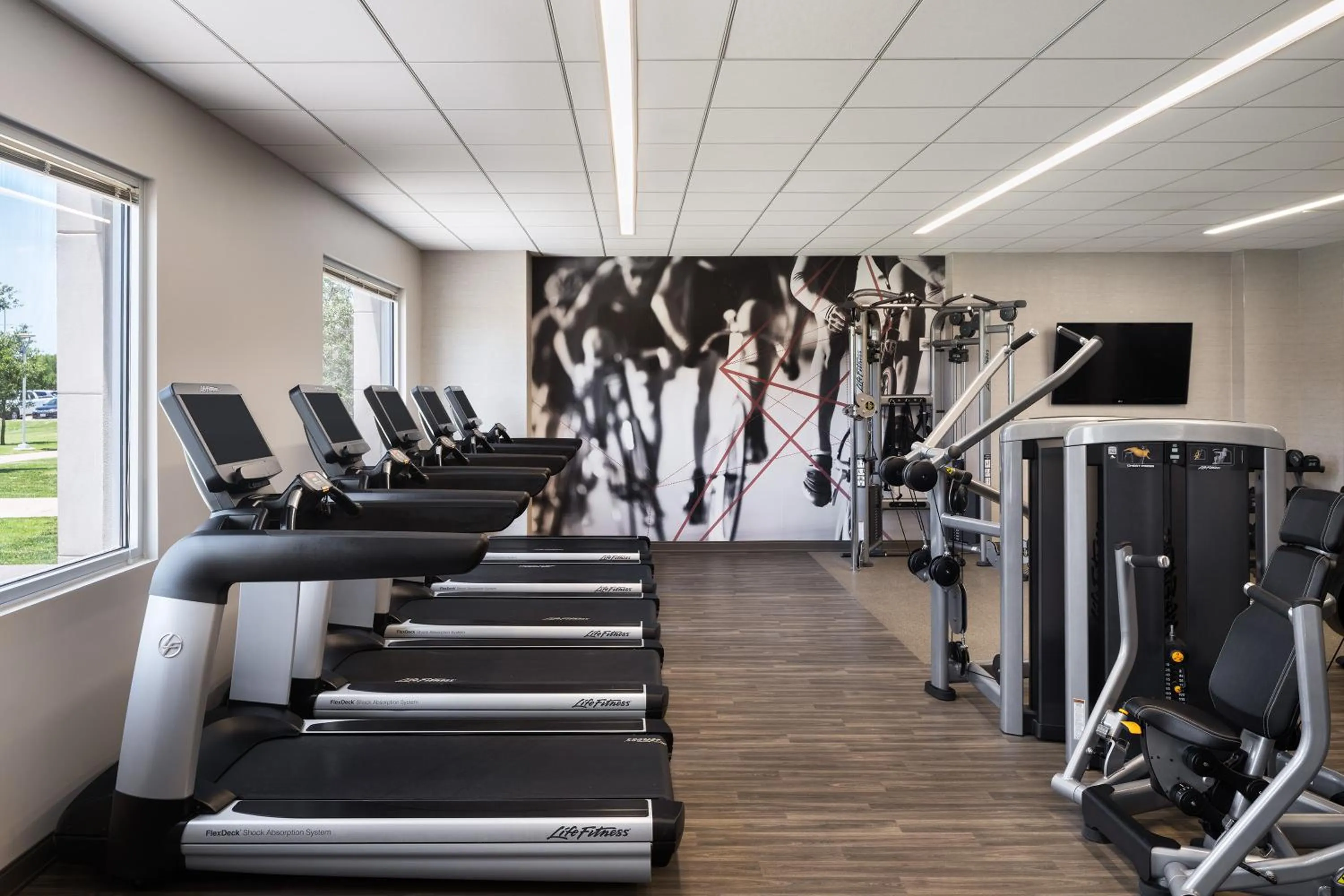 Fitness centre/facilities in Dallas/Fort Worth Marriott Hotel & Golf Club at Champions Circle
