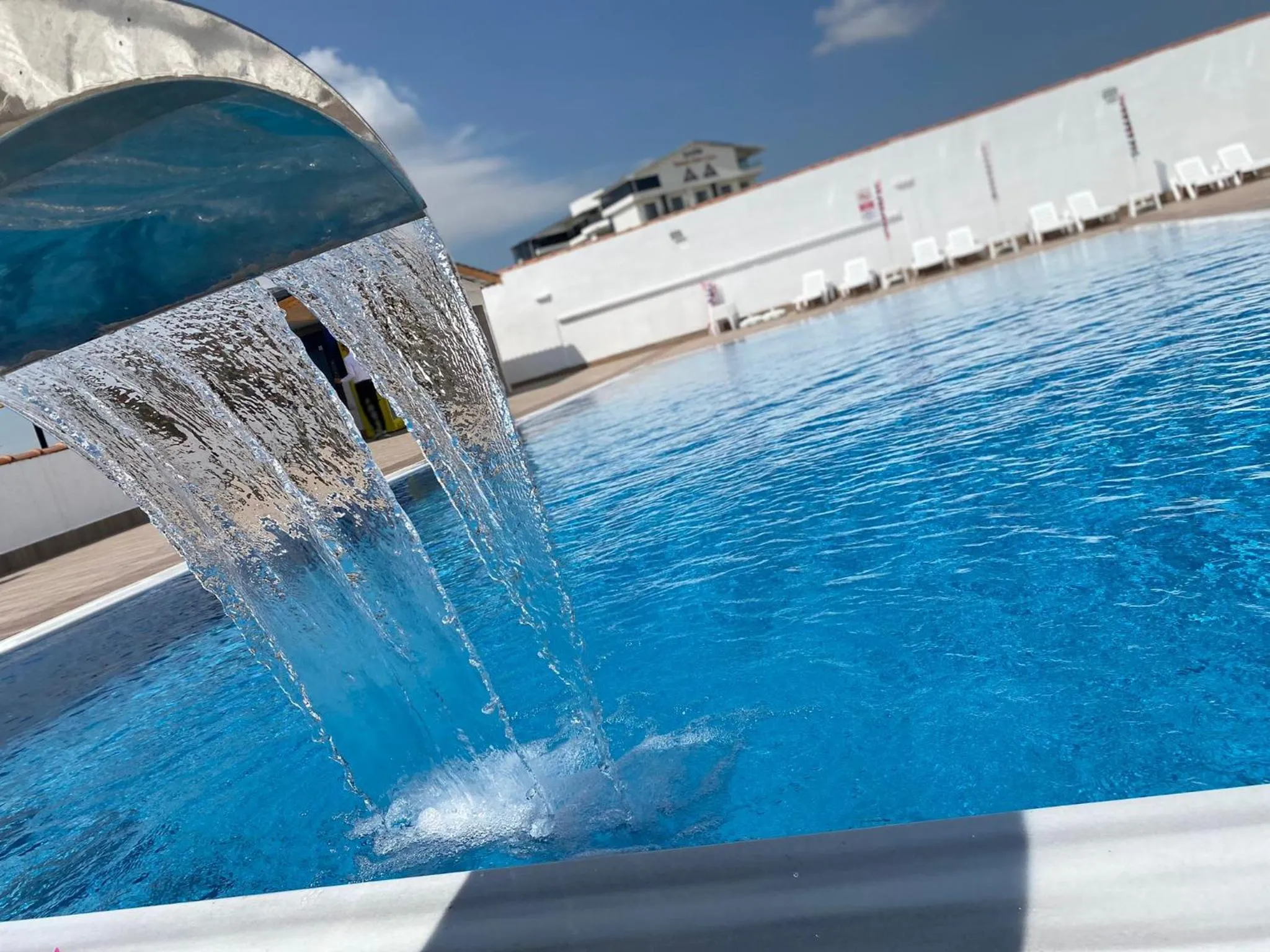 Pool view in ES TERMAL OTEL&SPA