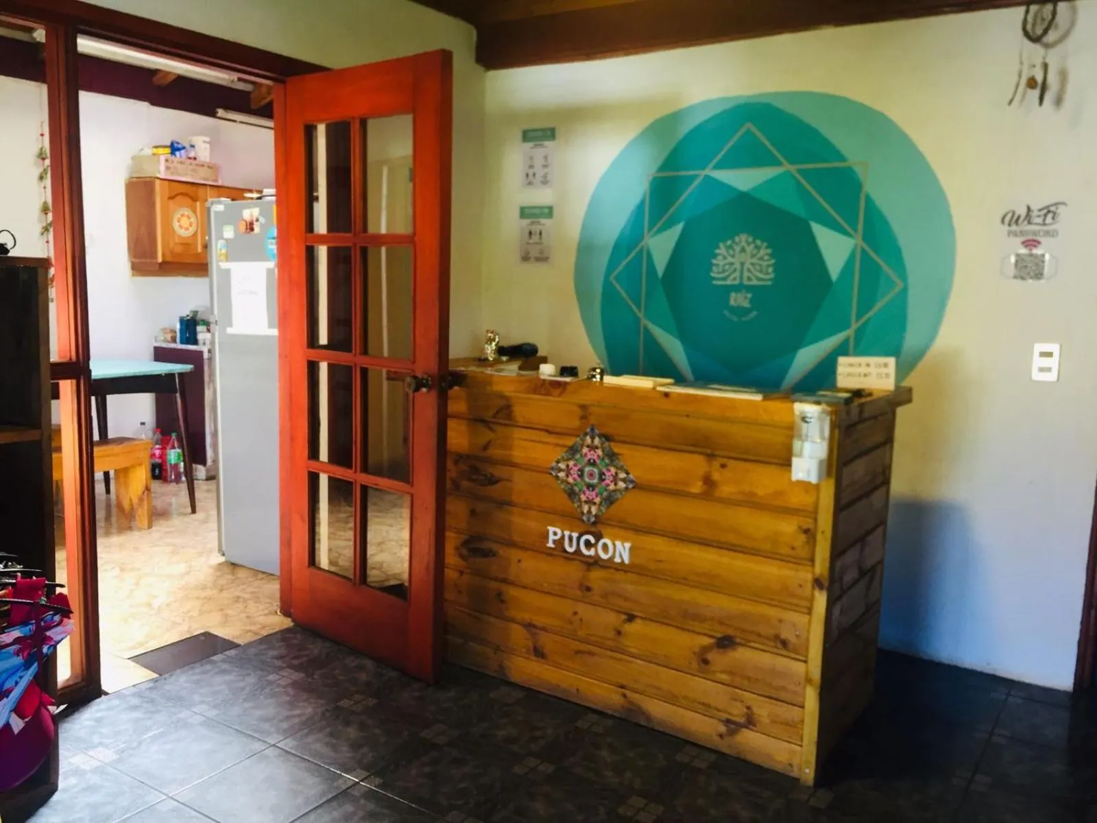 Lobby or reception in Hostel Raíz