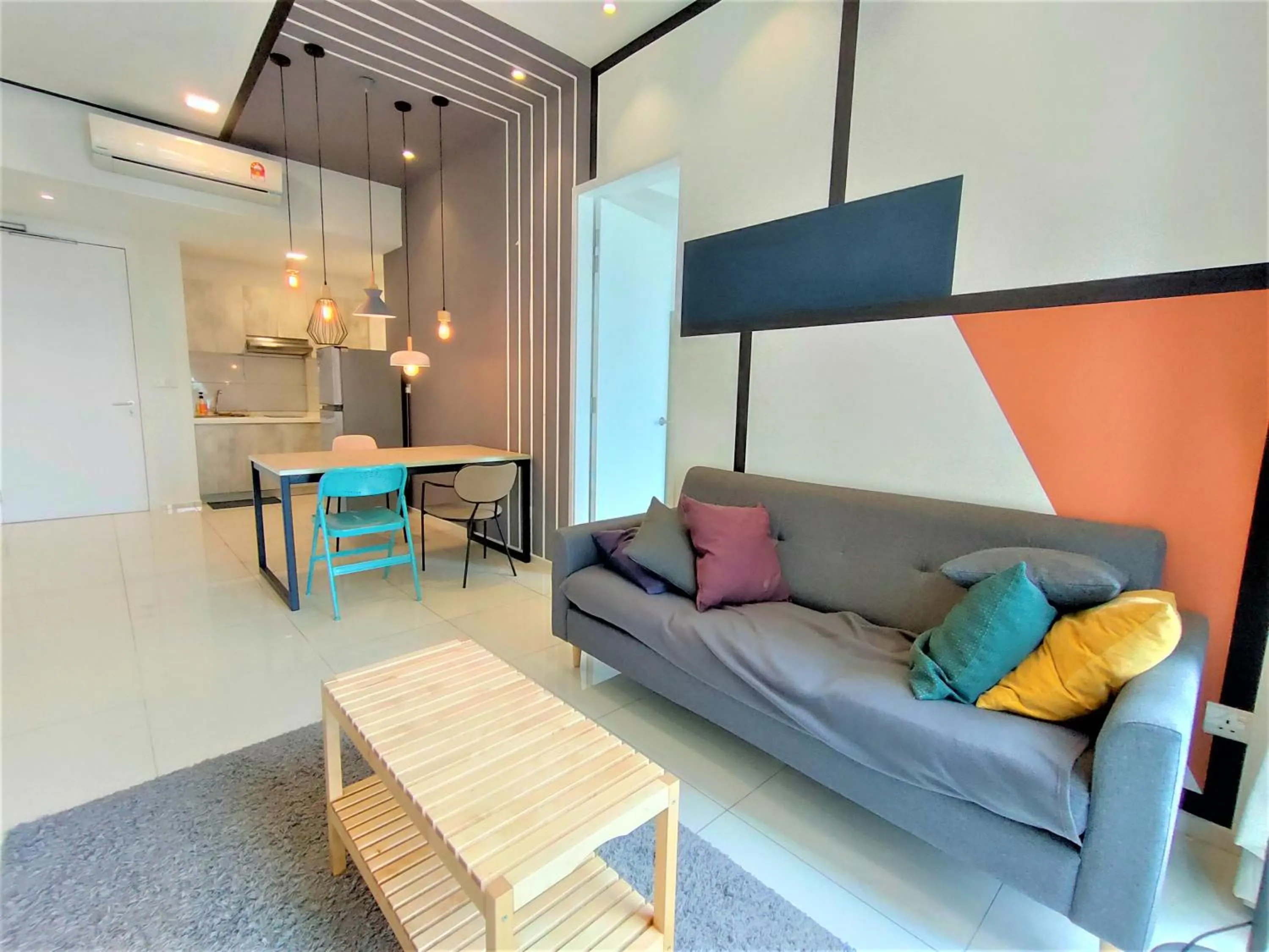 Seating area in Infini Suites@ The Robertson Bukit Bintang