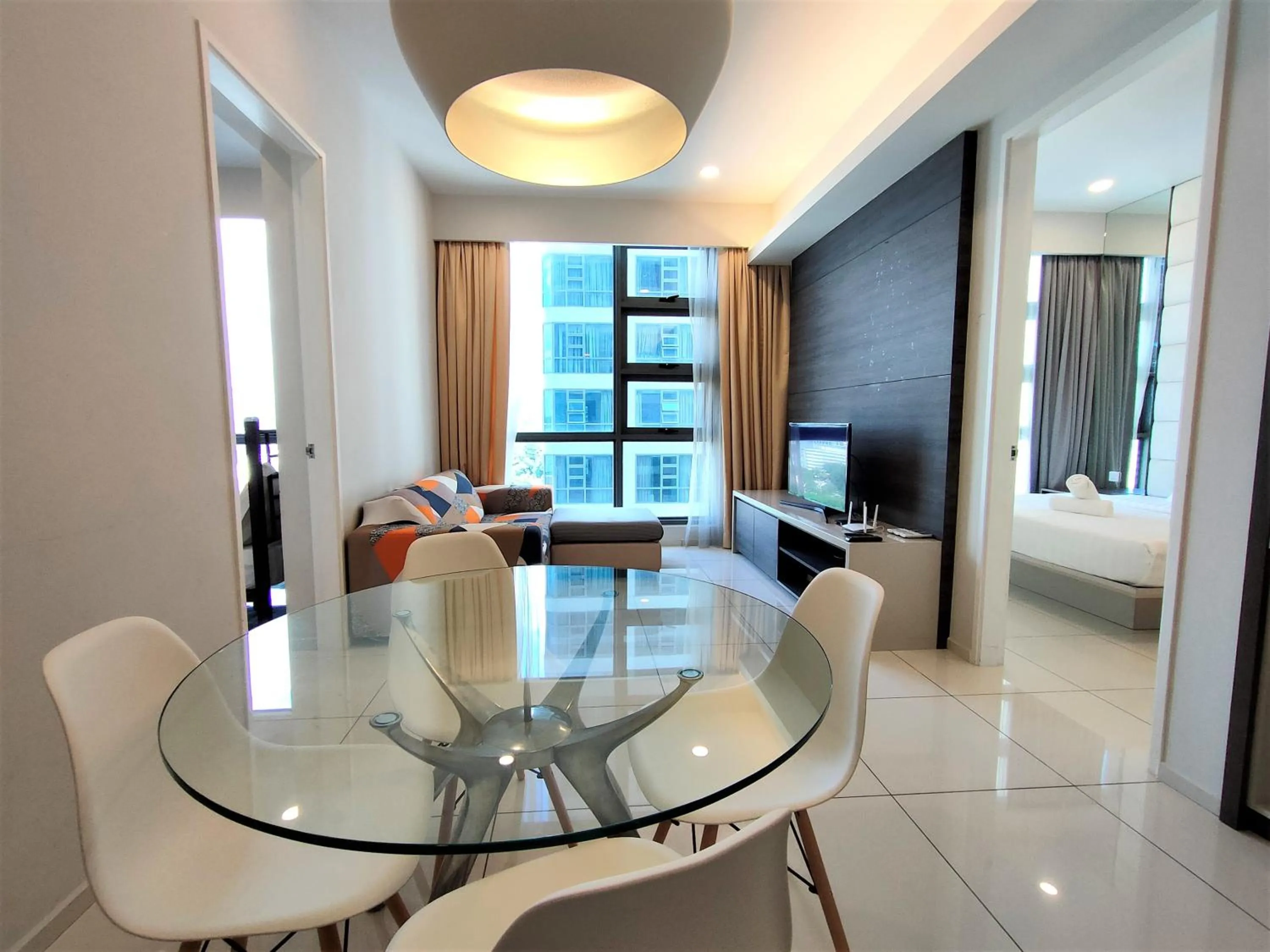 Living room in Infini Suites@ The Robertson Bukit Bintang