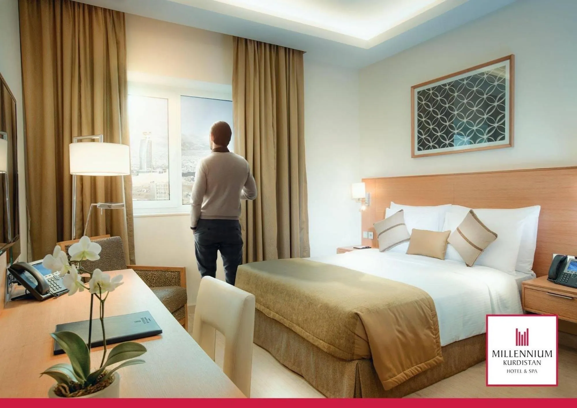 Photo of the whole room, Bed in Millennium Kurdistan Hotel & Spa