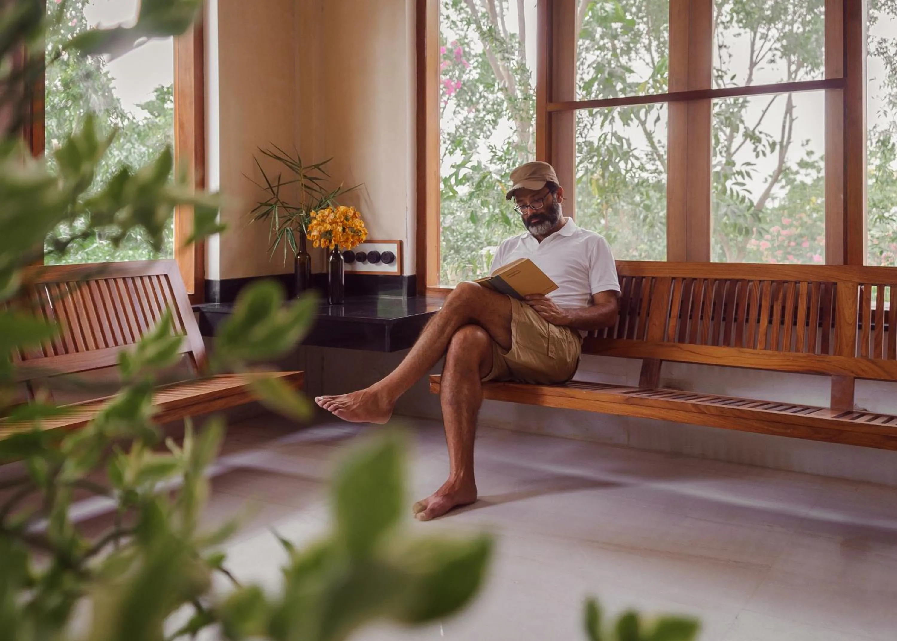 Seating area in PushkarOrganic - Lux farm resort with pool