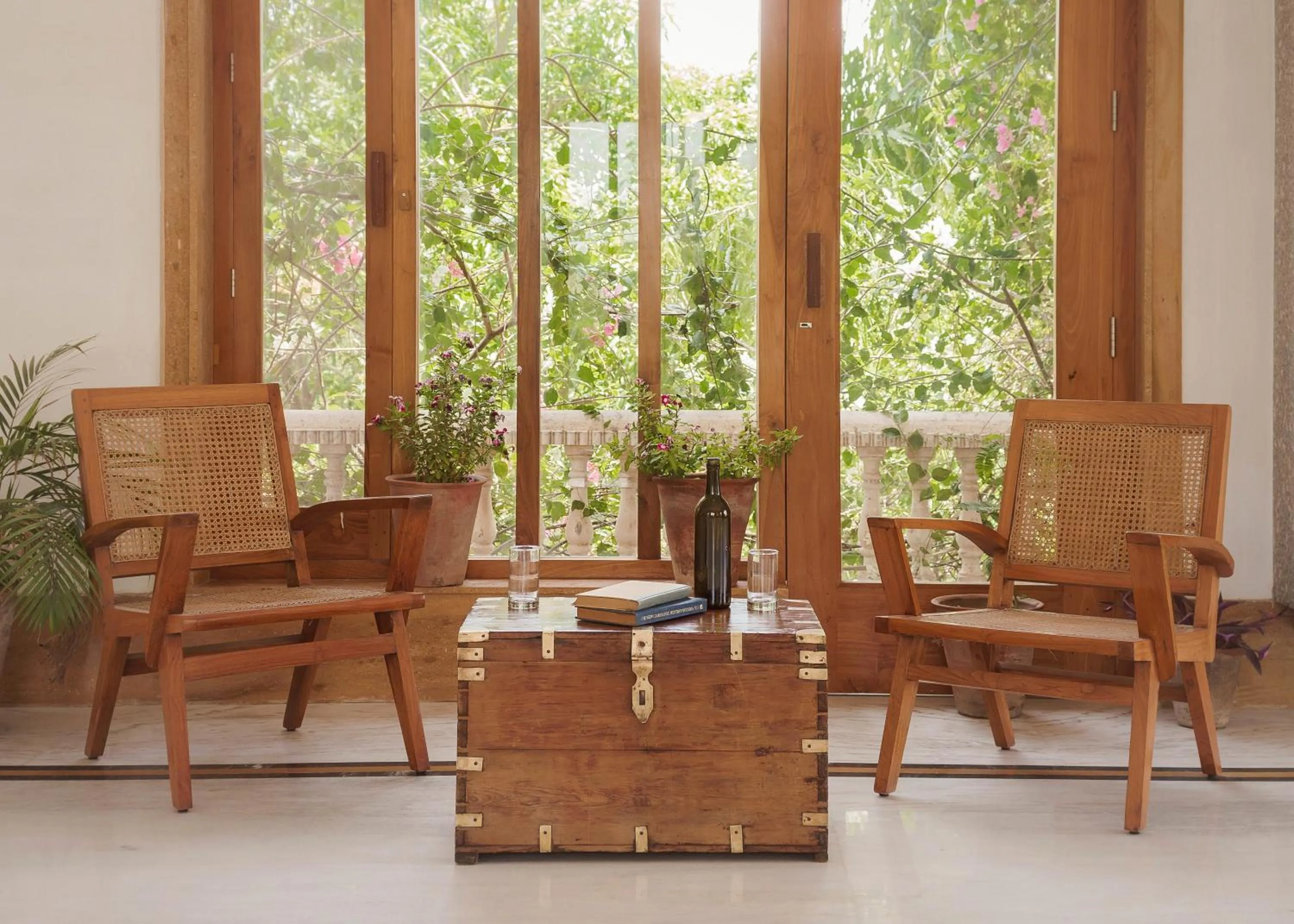 Living room in PushkarOrganic - Lux farm resort with pool