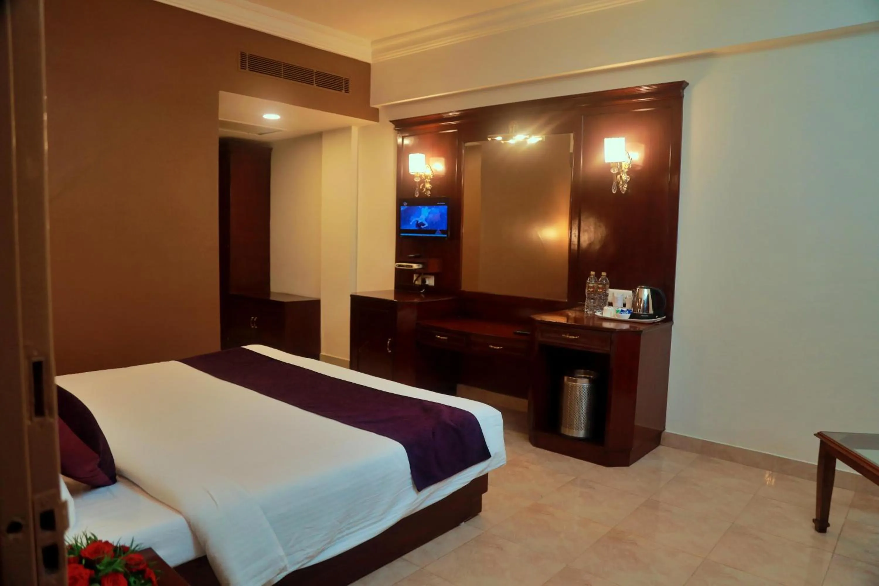 Bed in Hotel Edassery Mansion