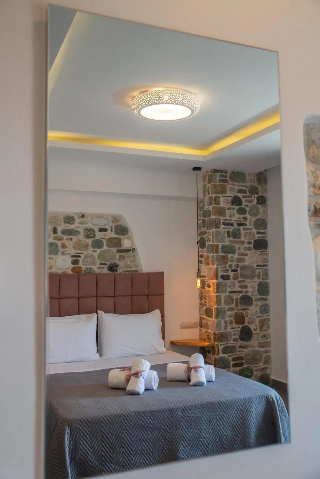 Bed in Aelia Mount Suites