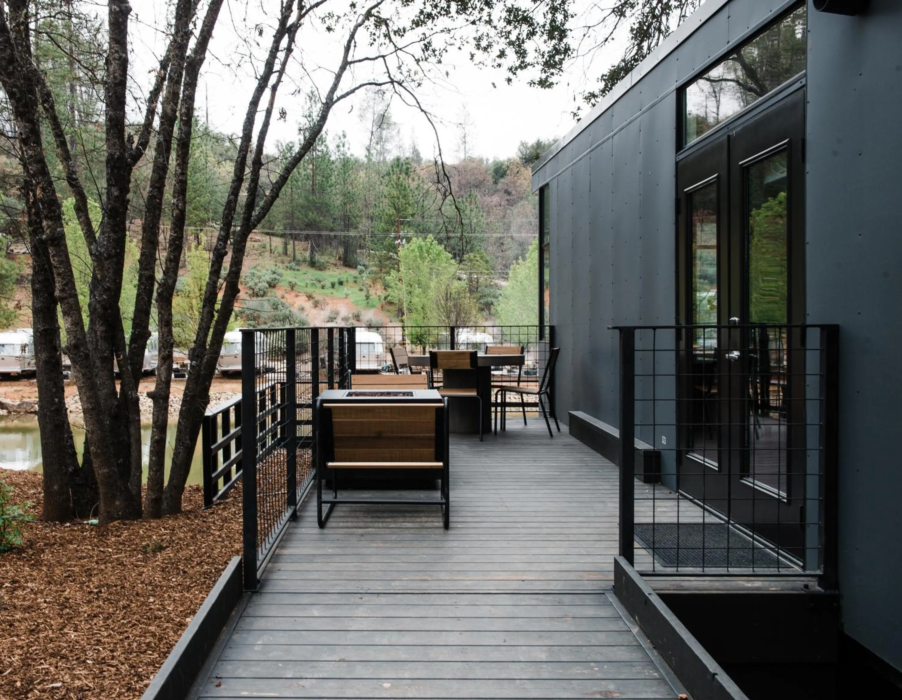 Patio in AutoCamp Catskills