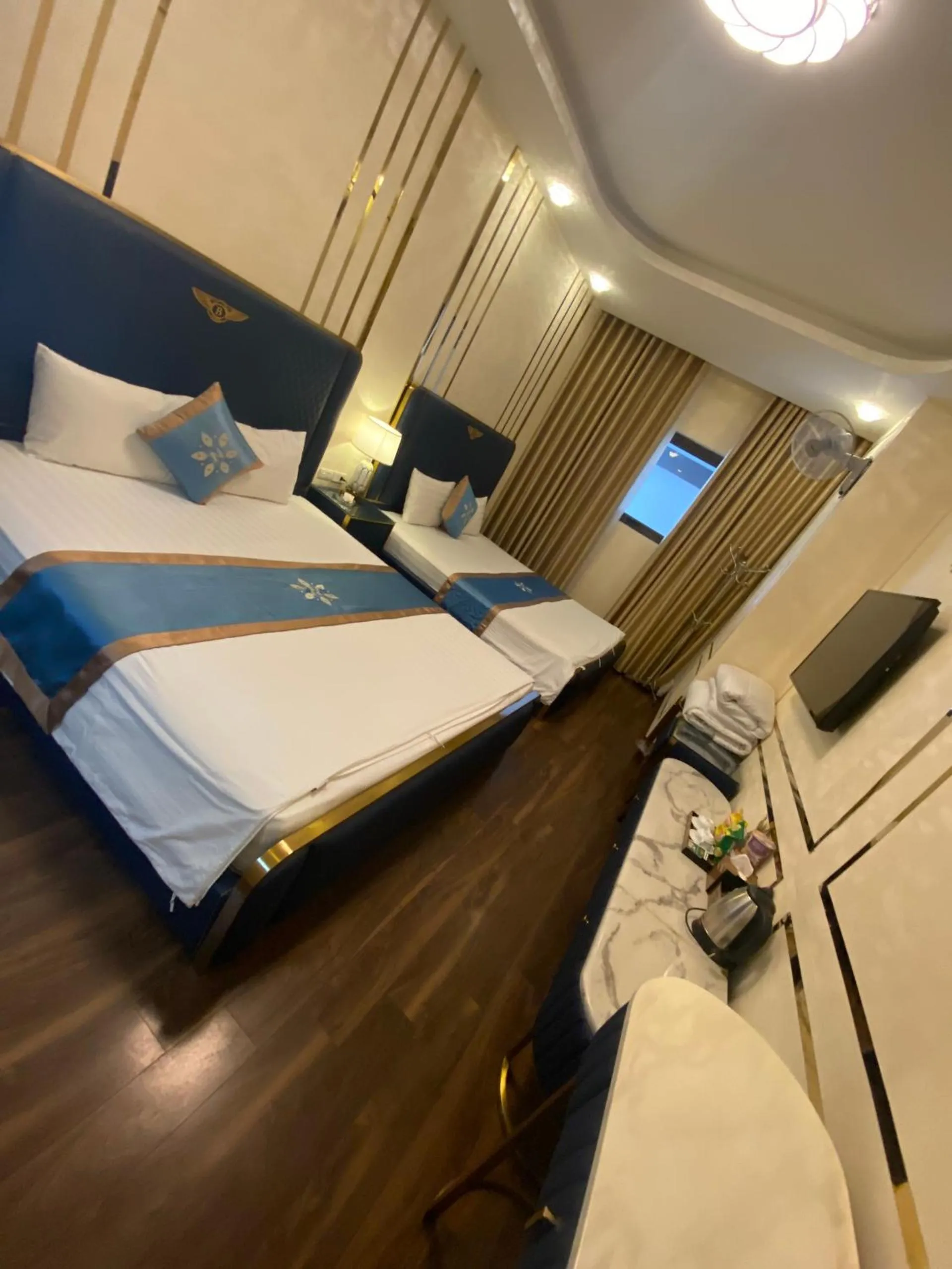 Bed in Bao Ngoc Hotel Linh Dam