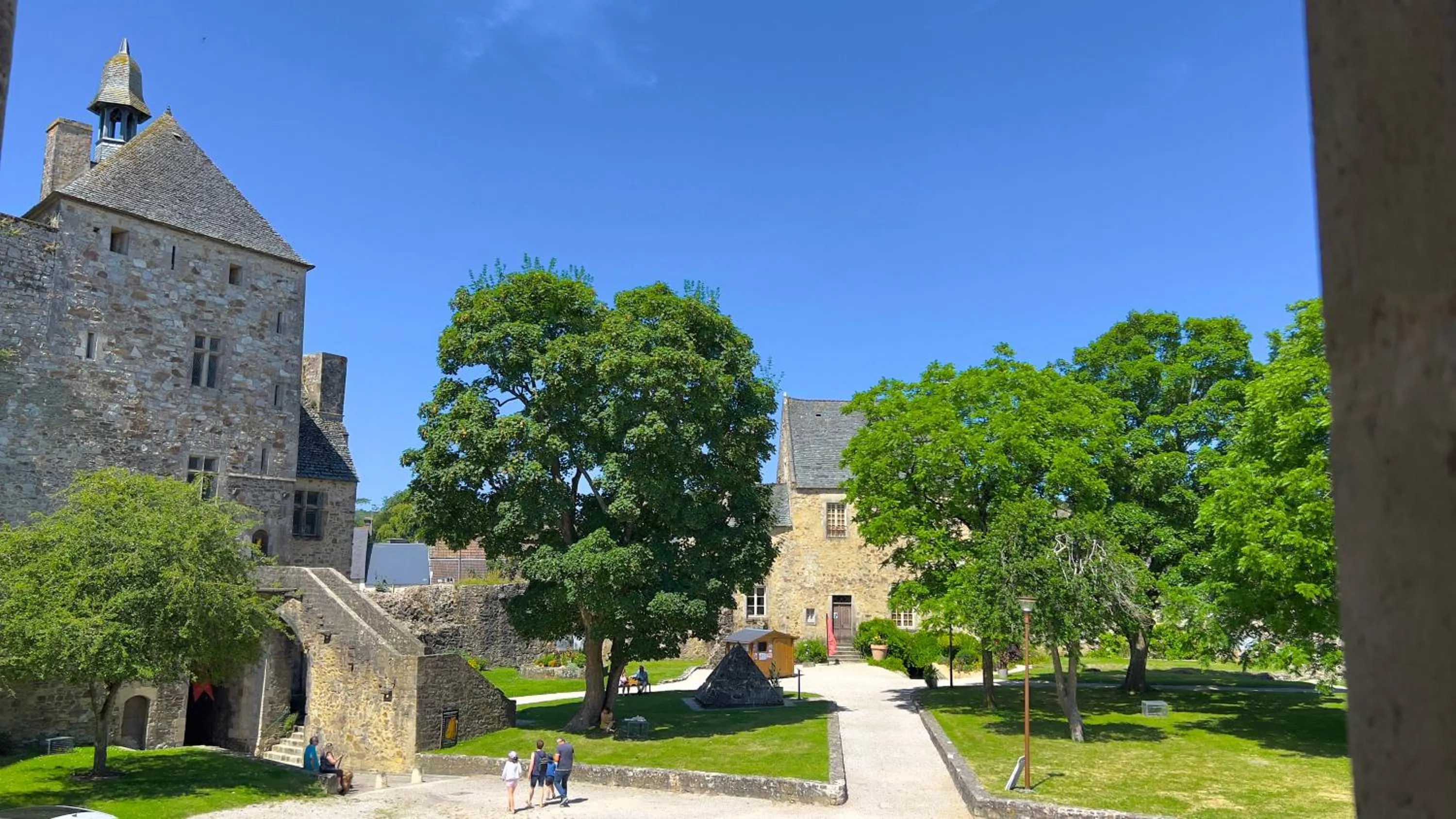 View (from property/room) in L'Hostellerie du Château de Bricquebec