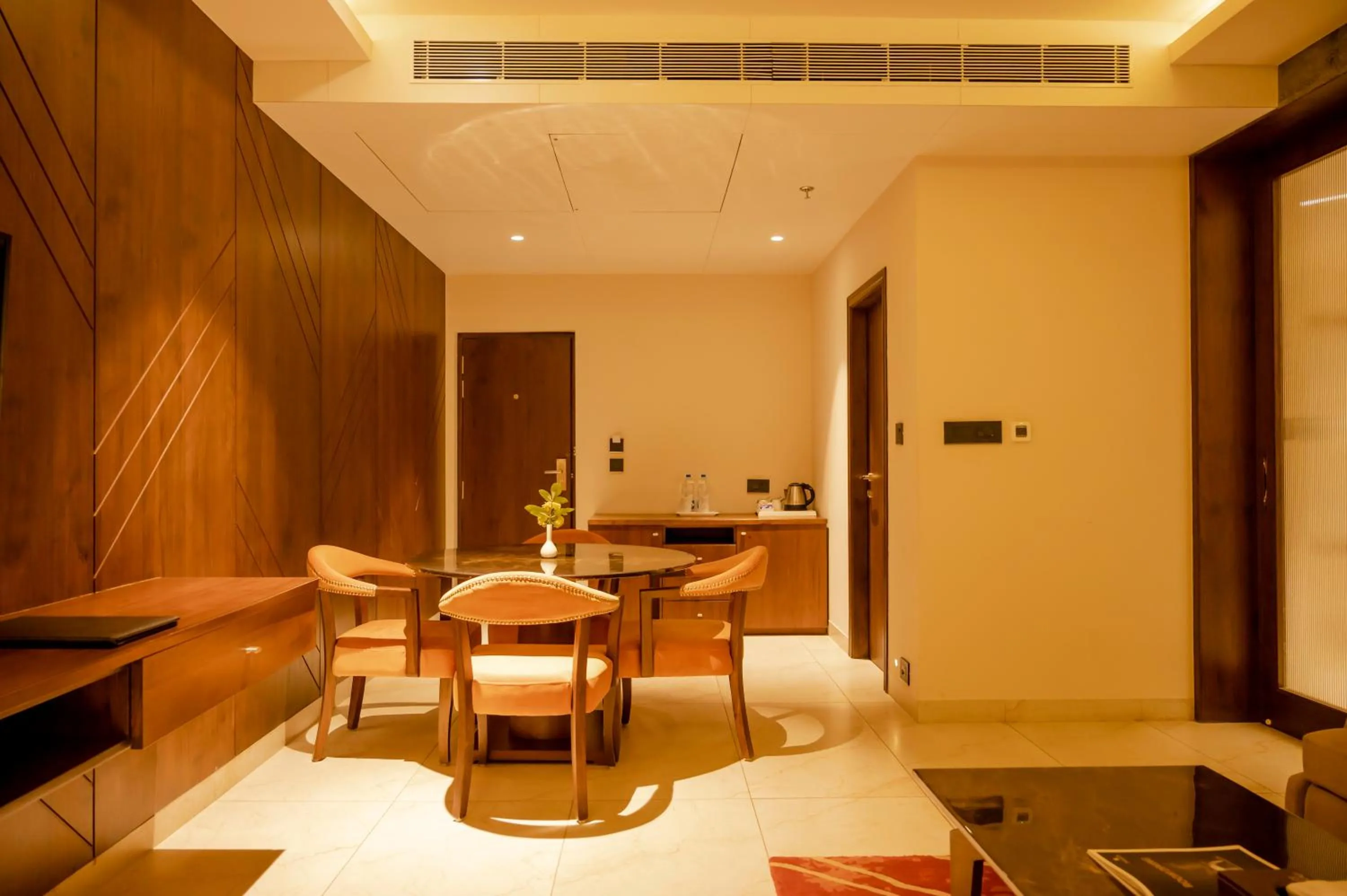 Seating area in HOTEL PAHADI