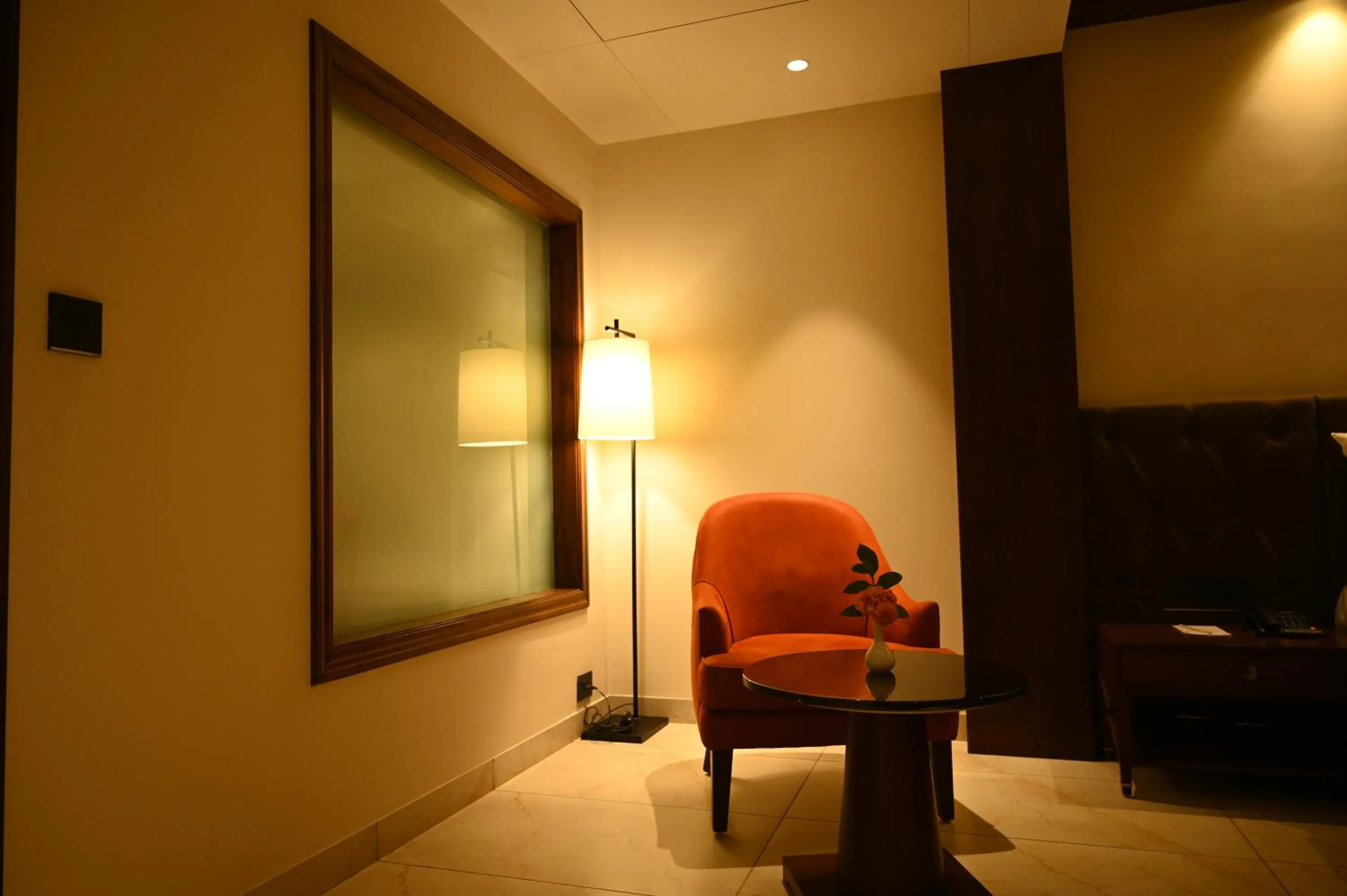 Seating area in HOTEL PAHADI
