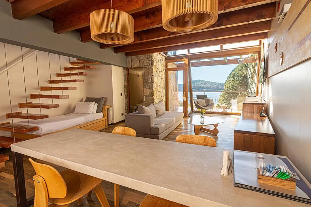 Living room in Rochester Bariloche Suites & Spa