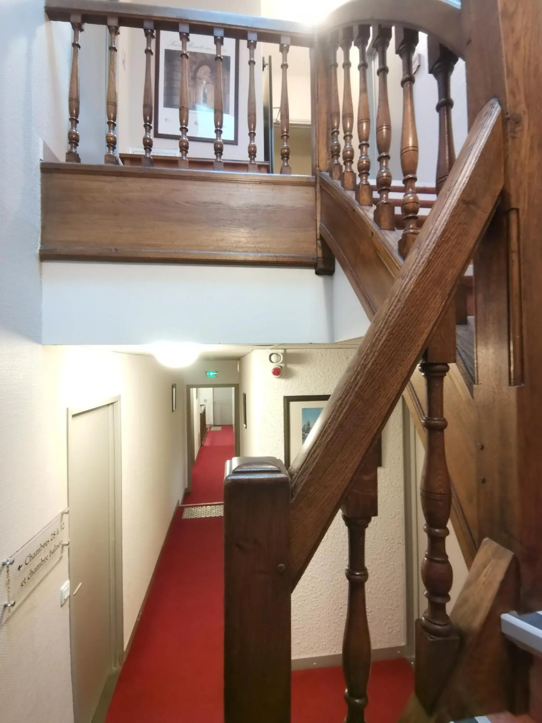 Property building in Logis Hotel Le Cerf