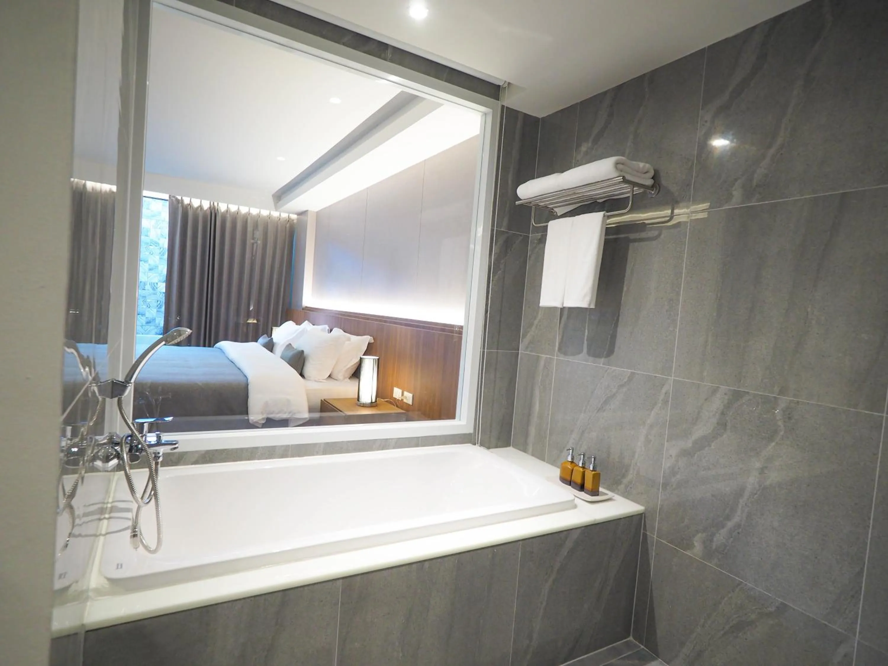 Bed in Shambhala Hotel Pattaya