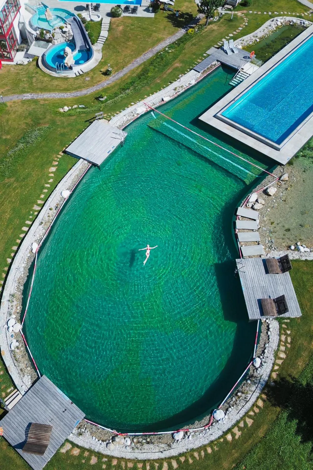 Swimming pool in Thermenwelt Hotel Pulverer