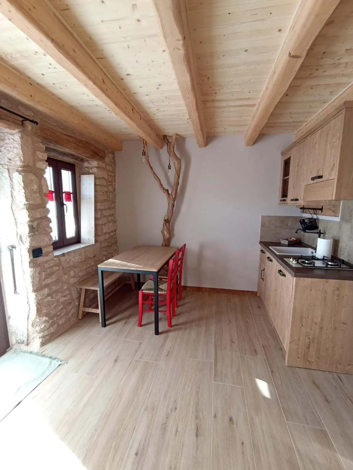 Kitchen or kitchenette in Malga Laben