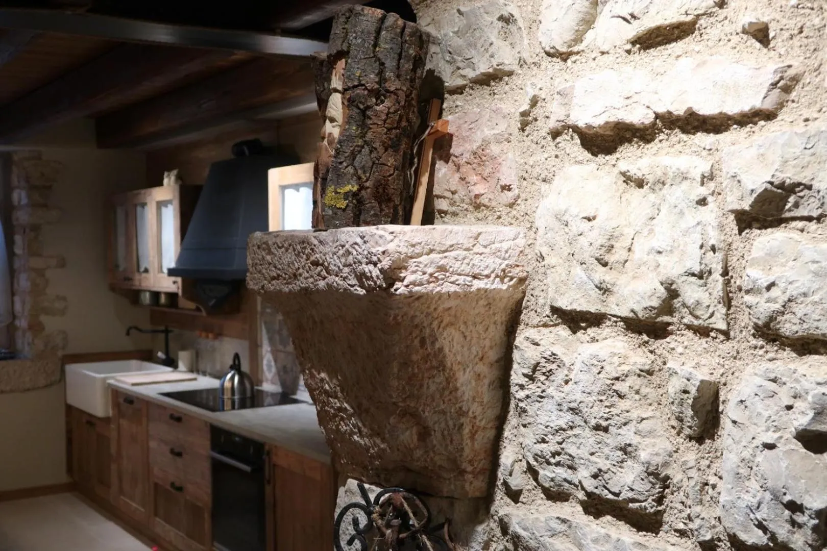 Dining area in Malga Laben