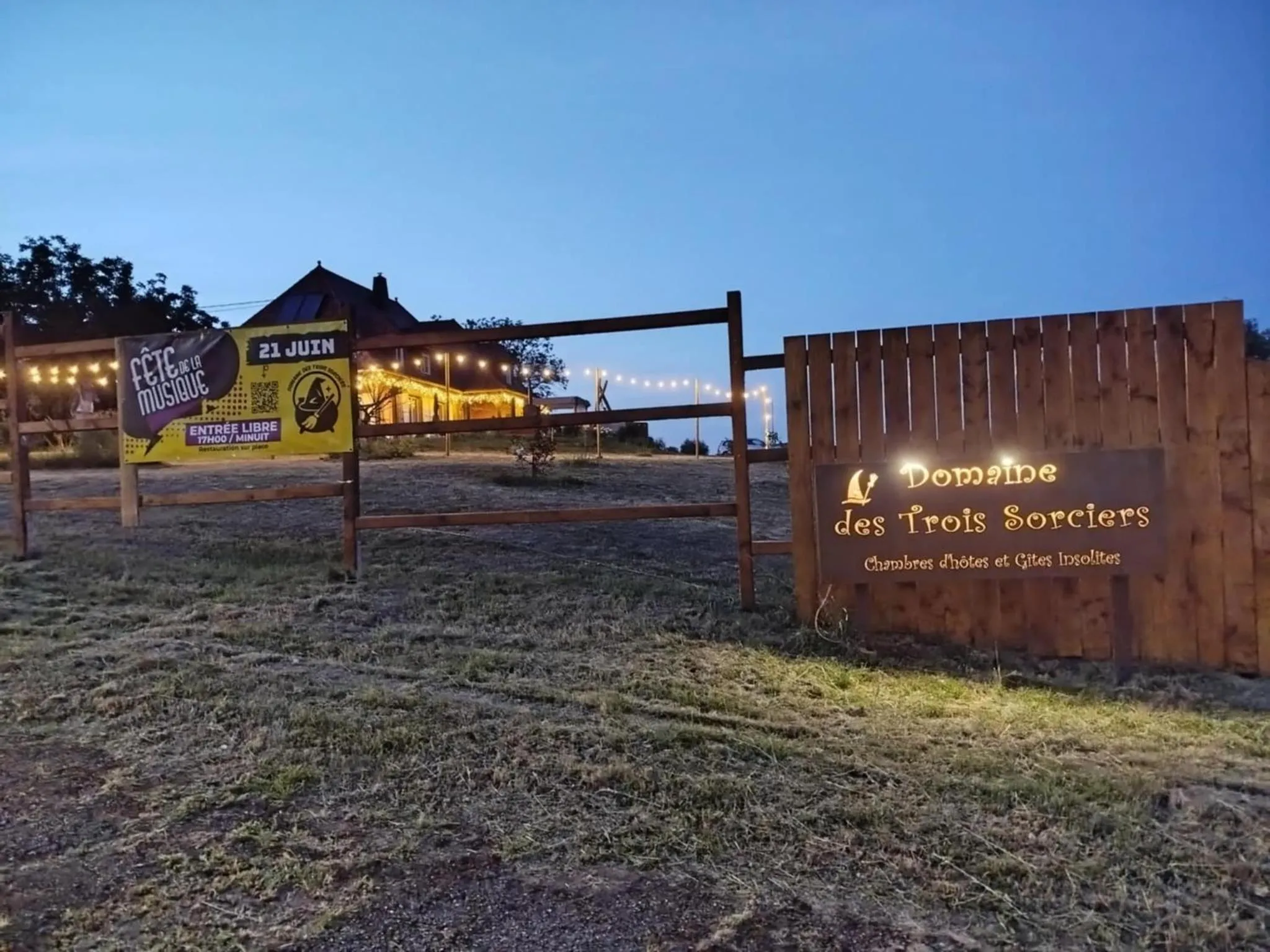 Garden in Domaine des Trois Sorciers