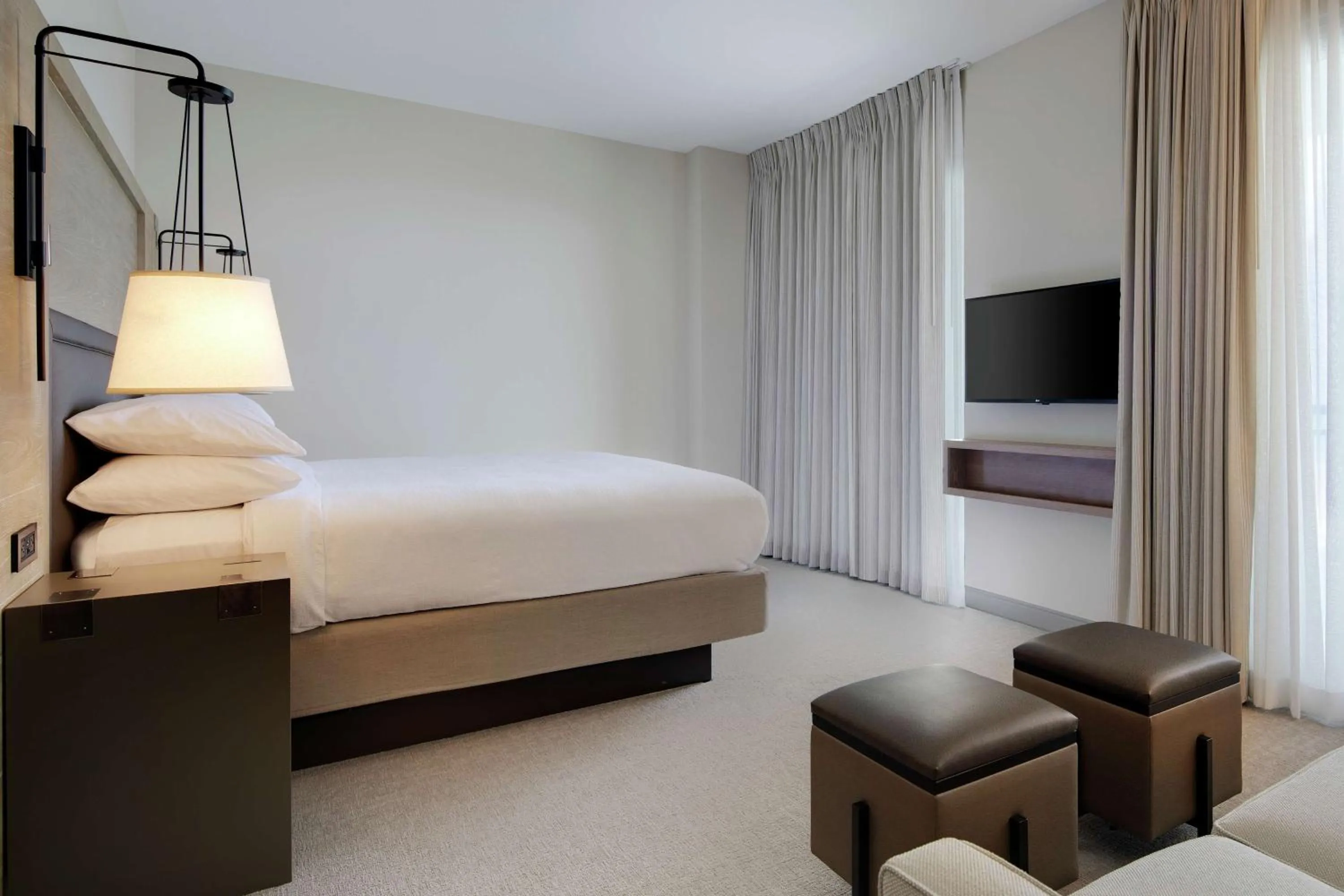 Bed in Embassy Suites St Augustine Beach Oceanfront Resort