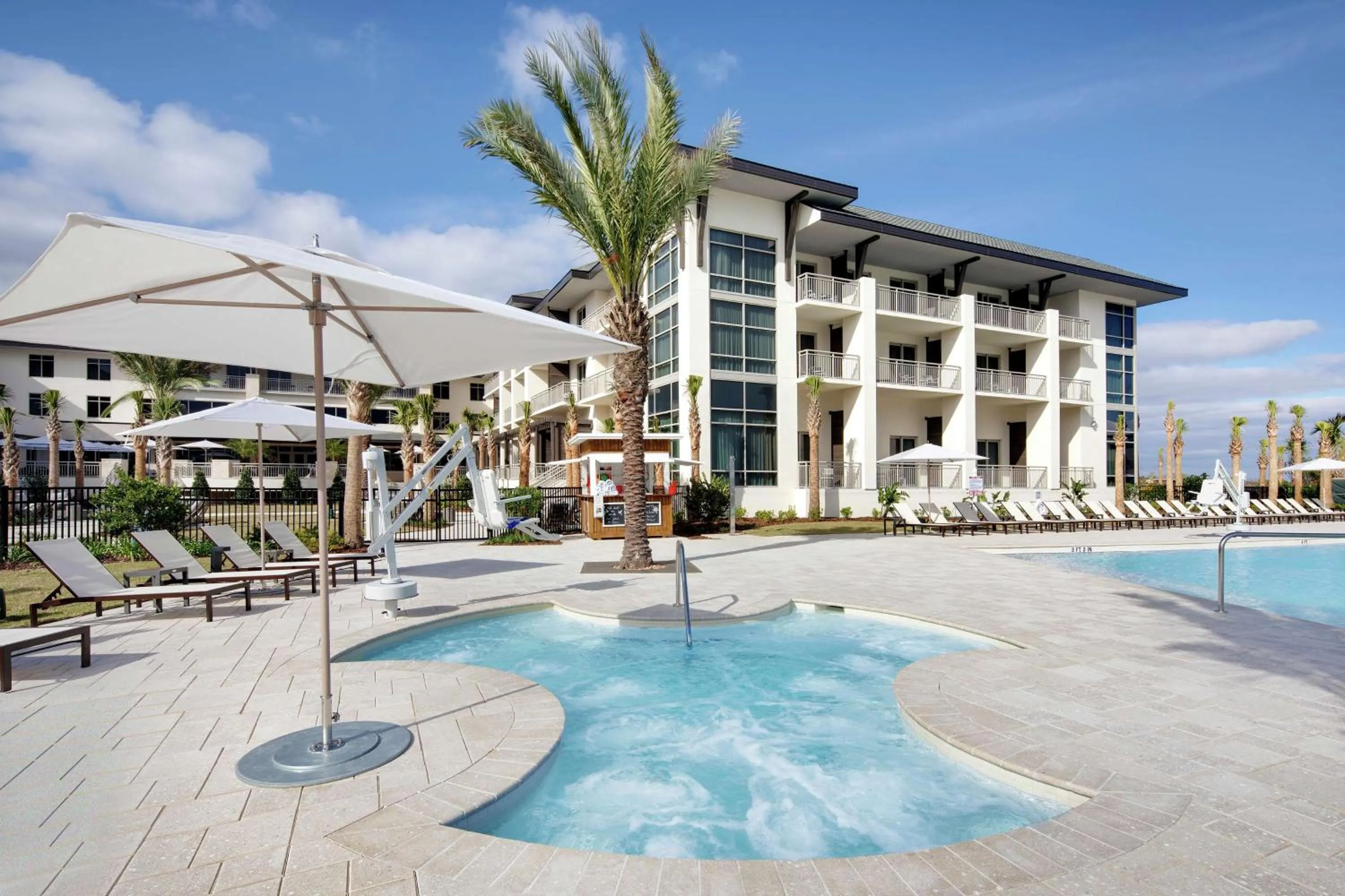 Pool view in Embassy Suites St Augustine Beach Oceanfront Resort
