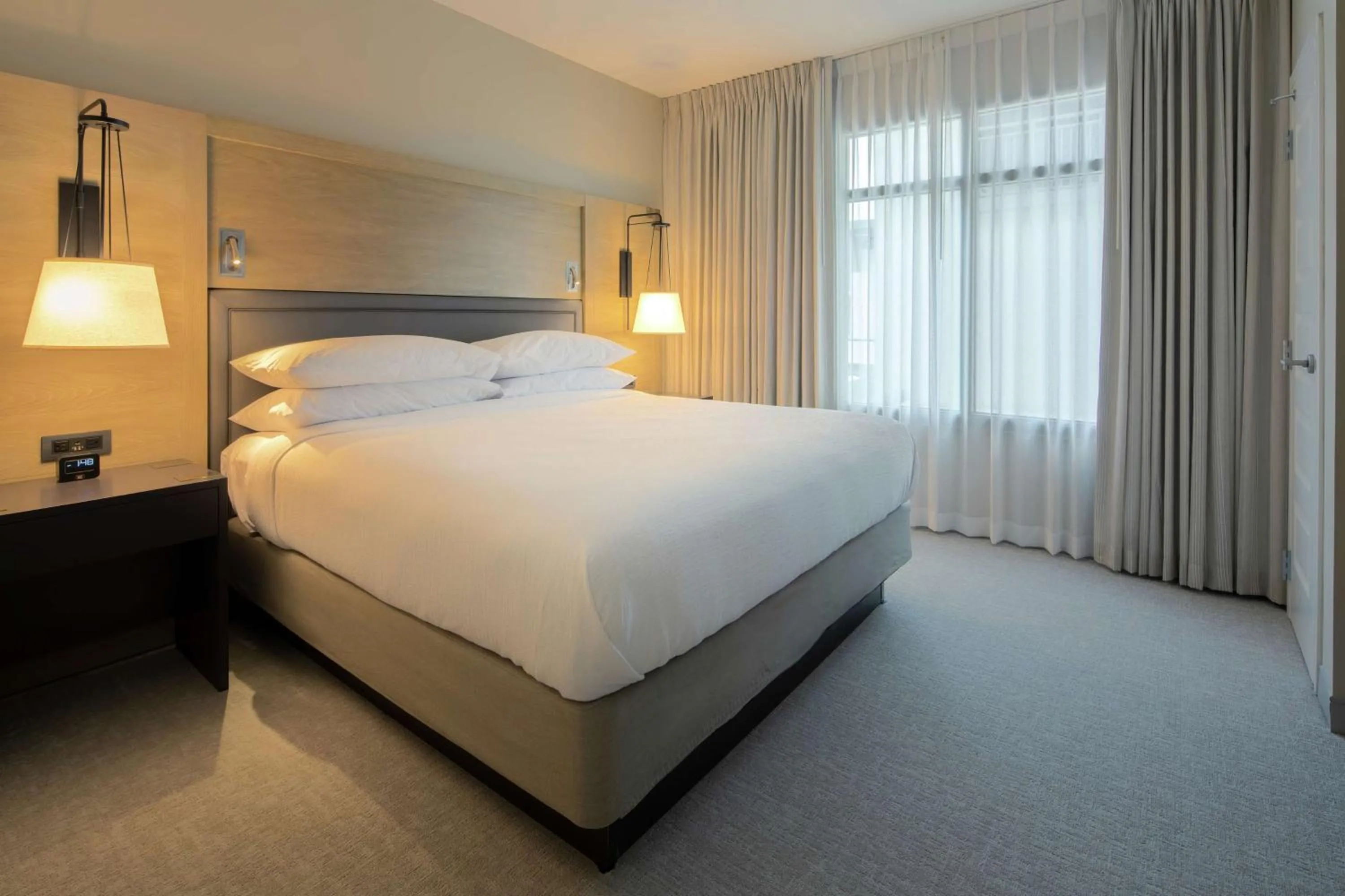 Bed in Embassy Suites St Augustine Beach Oceanfront Resort