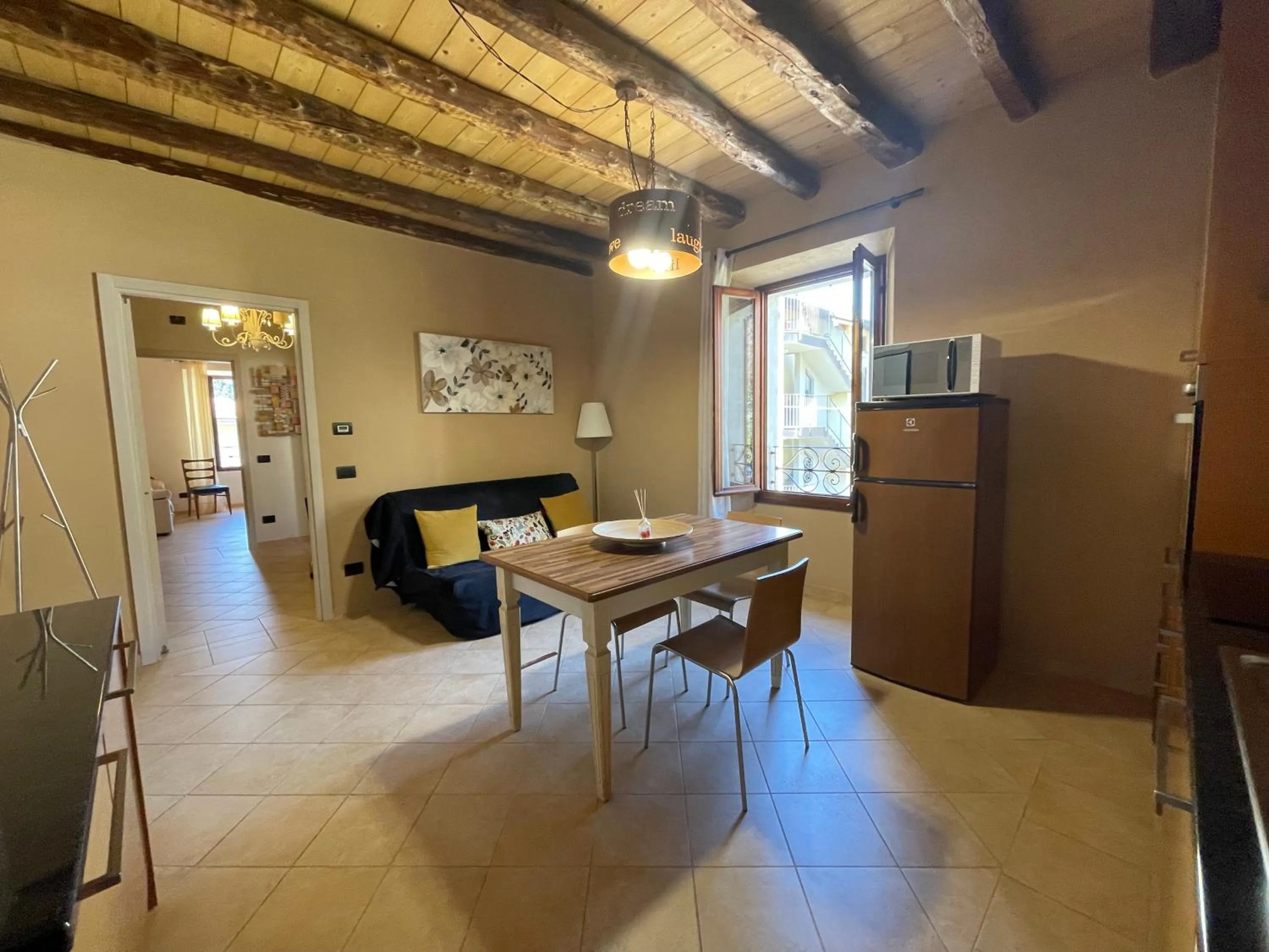 Seating area in La Casa Sul Sasso In town serviced accommodations