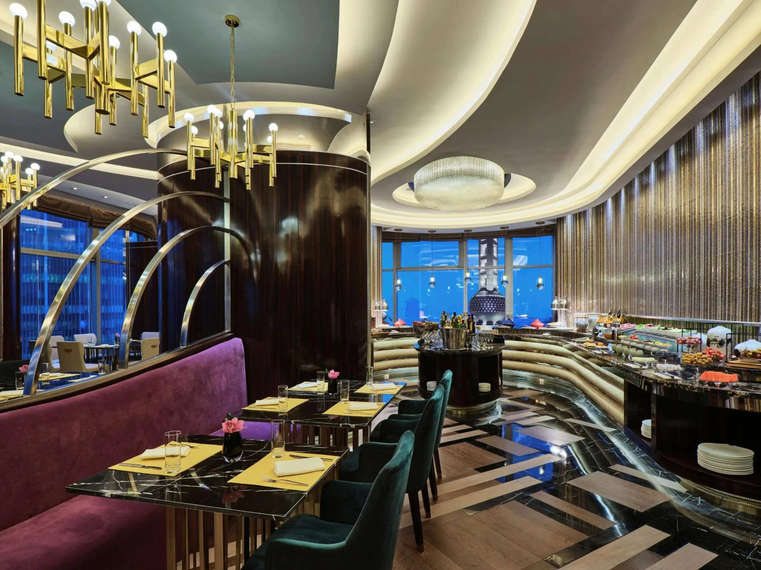 Lounge or bar, Restaurant/Places to Eat in Grand Kempinski Hotel Shanghai