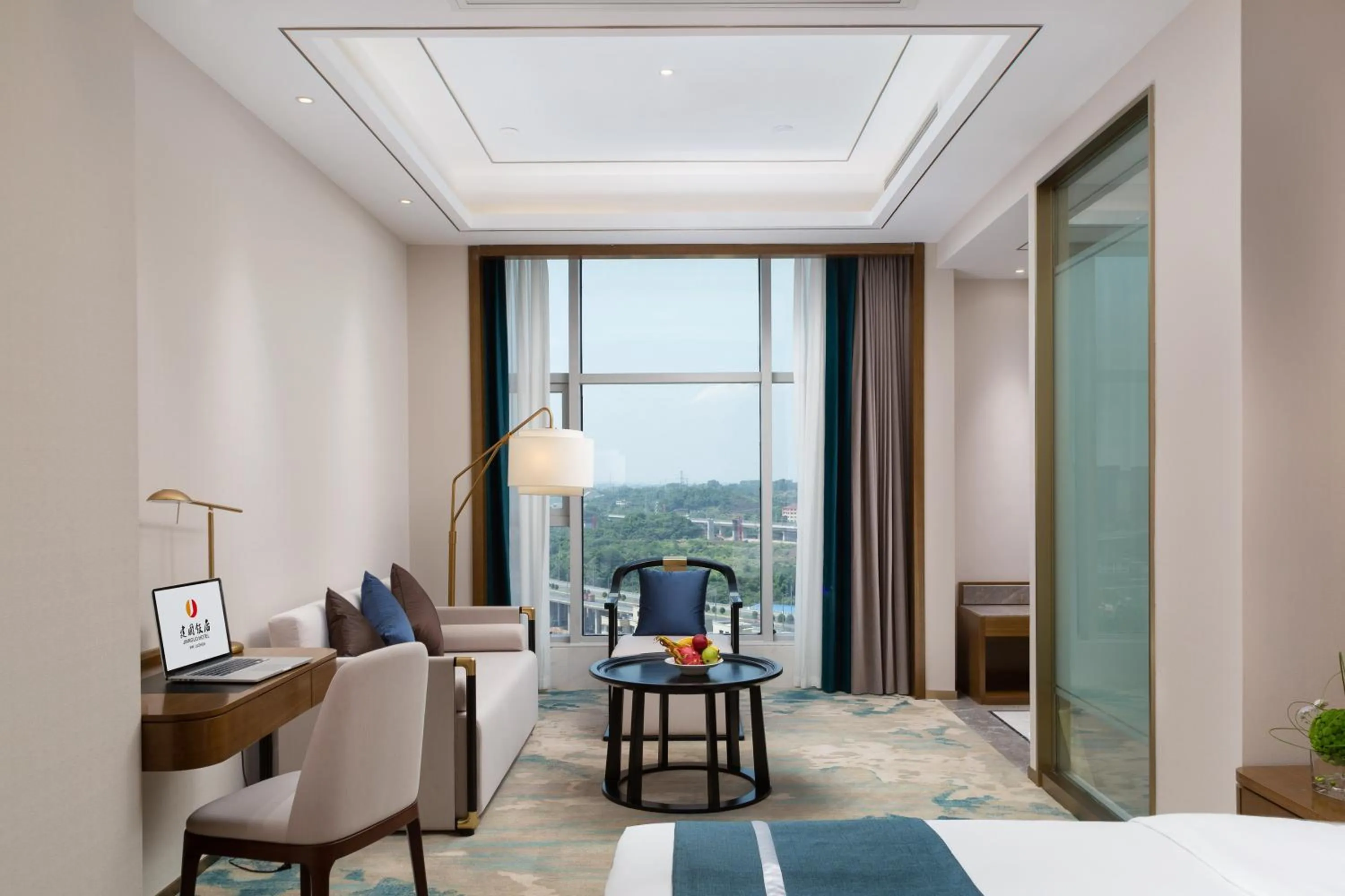 Living room, Bed in Luzhou Jianguo Hotel