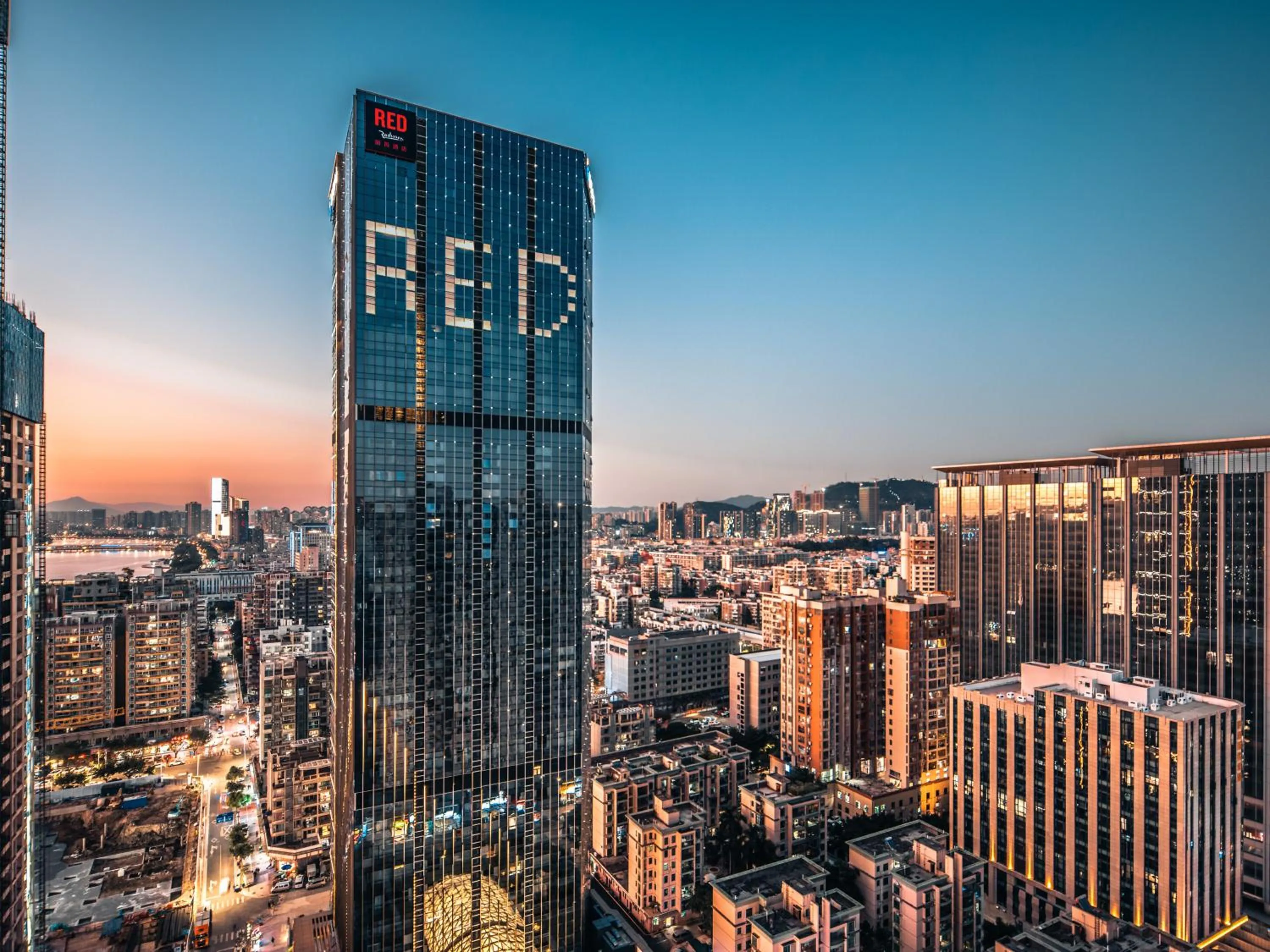 City view in Radisson RED Hotel Zhuhai Gongbei Port