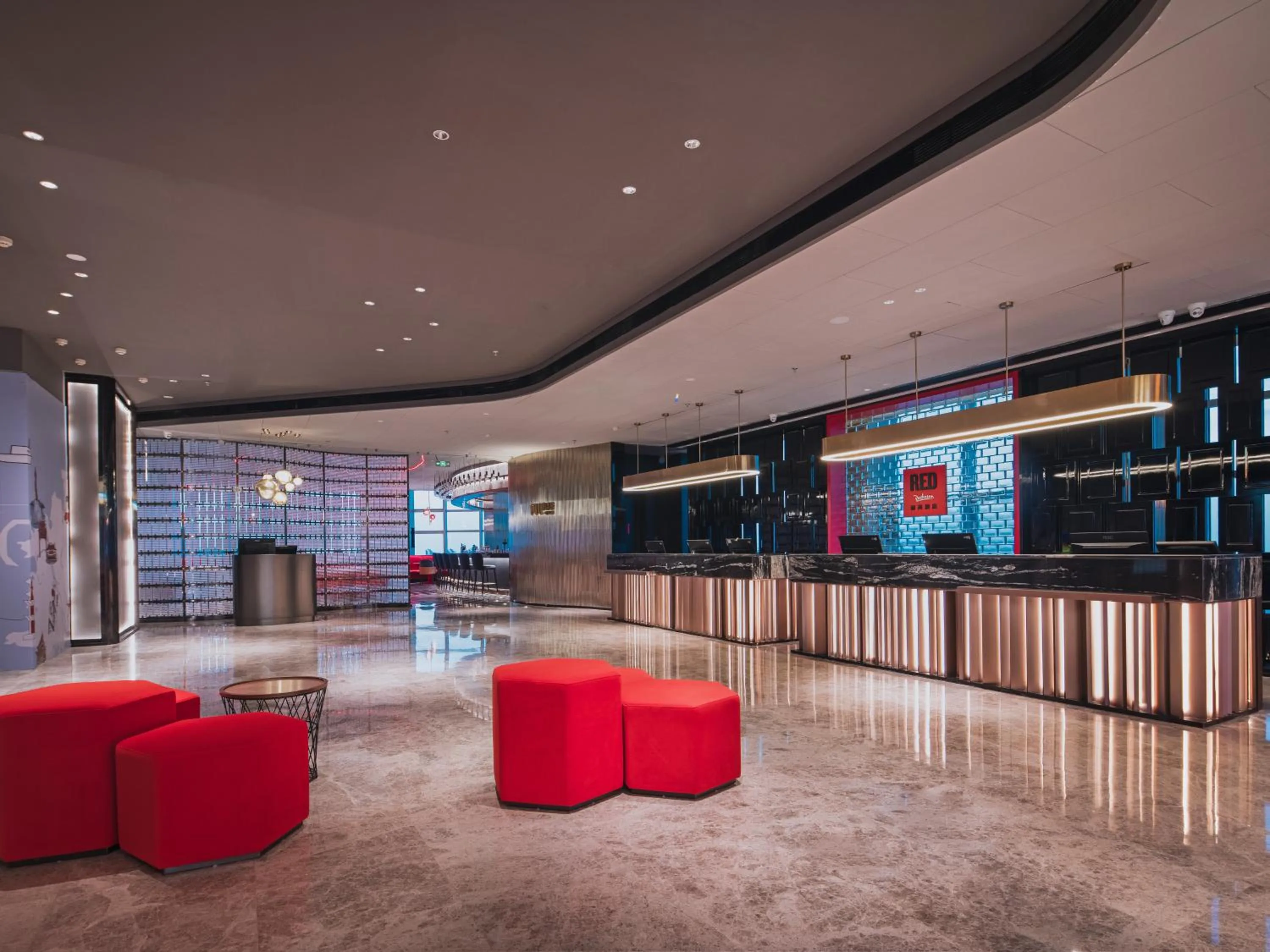 Lobby or reception in Radisson RED Hotel Zhuhai Gongbei Port