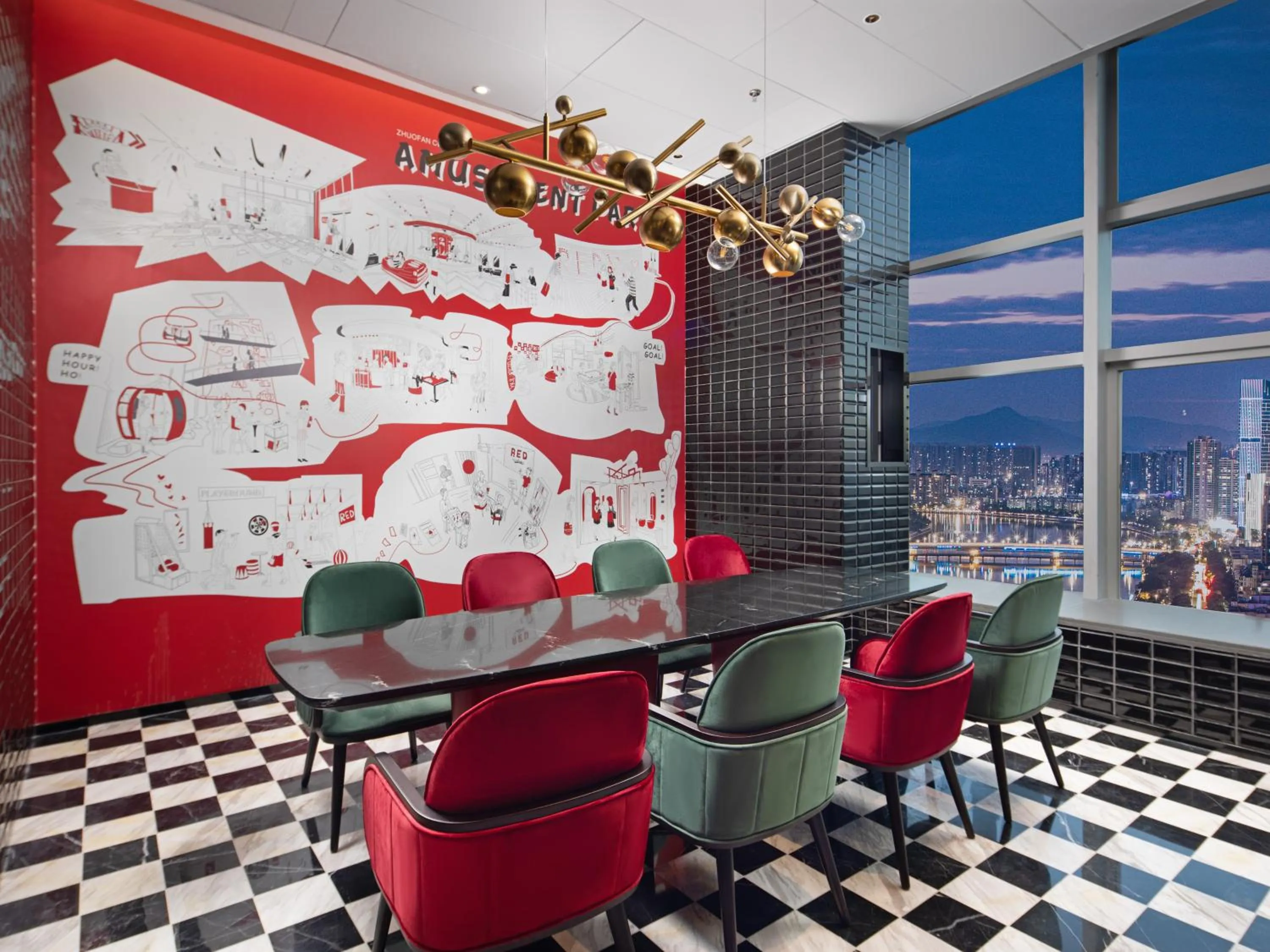 Lounge or bar in Radisson RED Hotel Zhuhai Gongbei Port