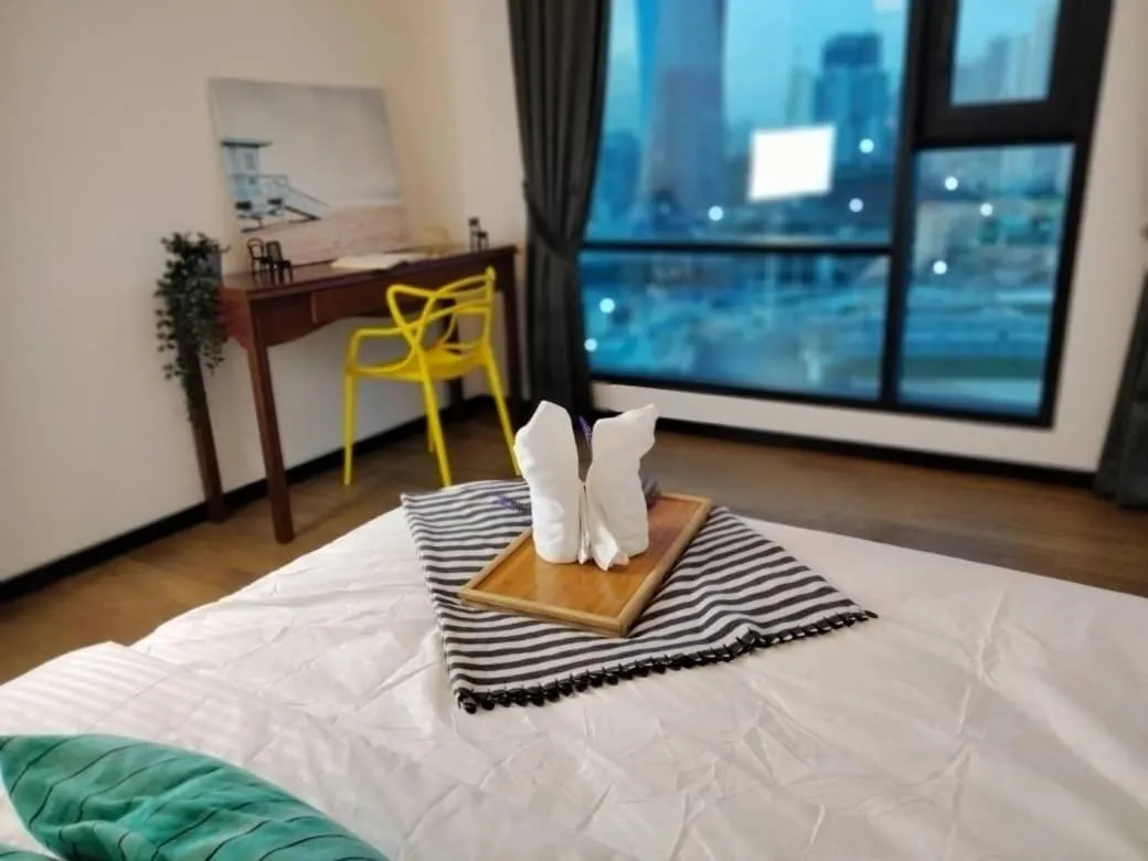 Bedroom, Bed in OPUS RESIDENCE KL I HomeBrickz