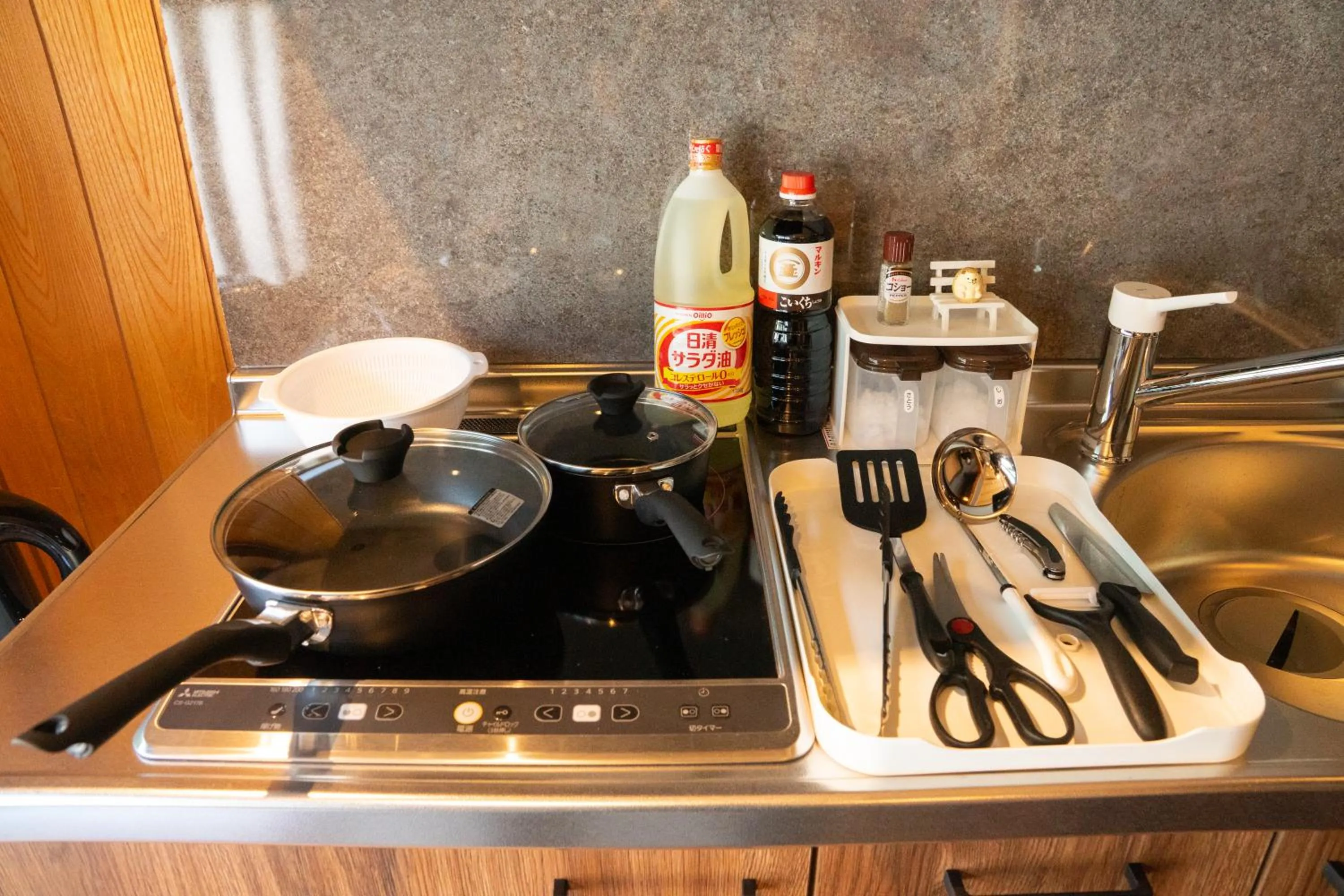 Kitchen or kitchenette in MON Kishinosato Sakura Resort -vacation rental-