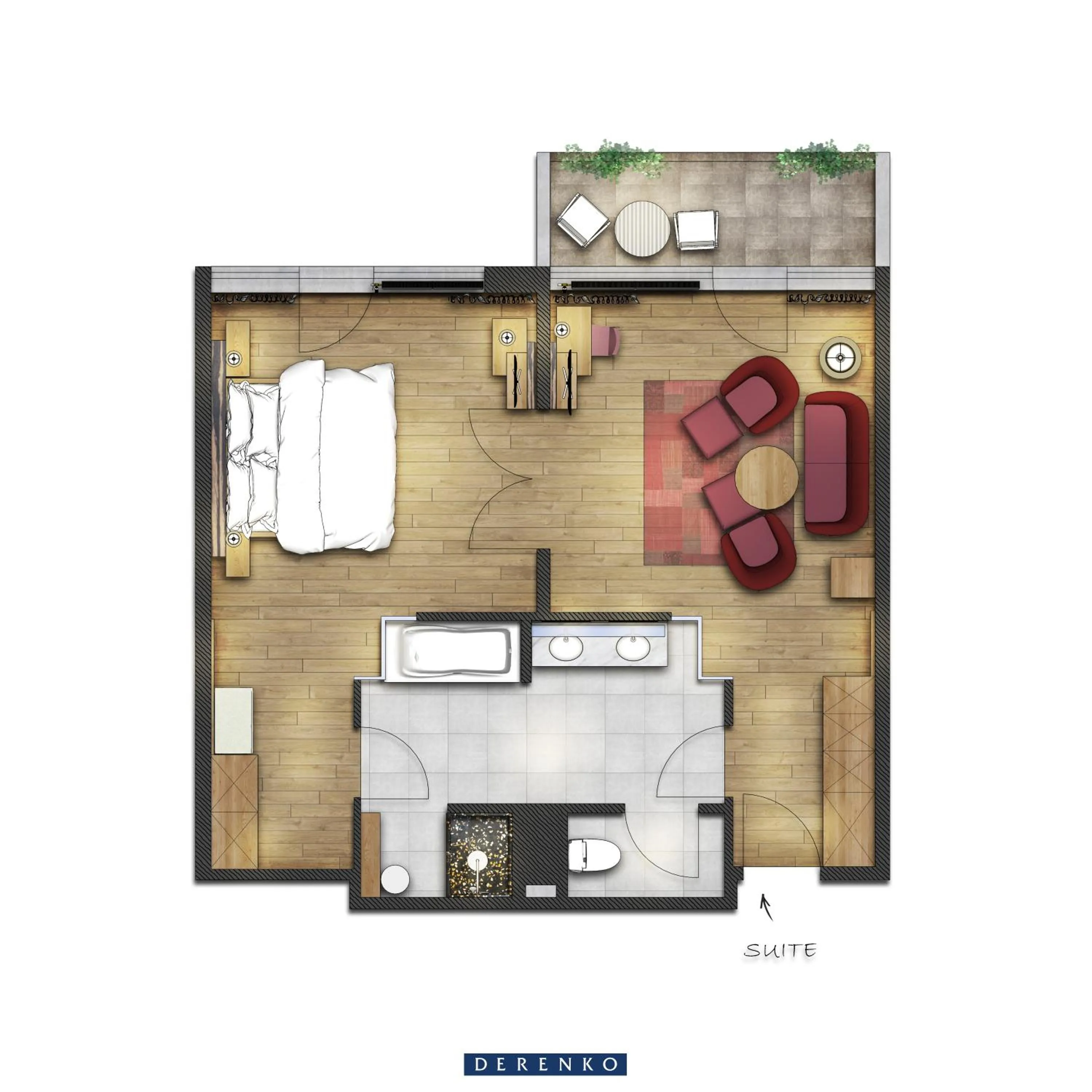 Floor plan in Reduce Hotel Vital