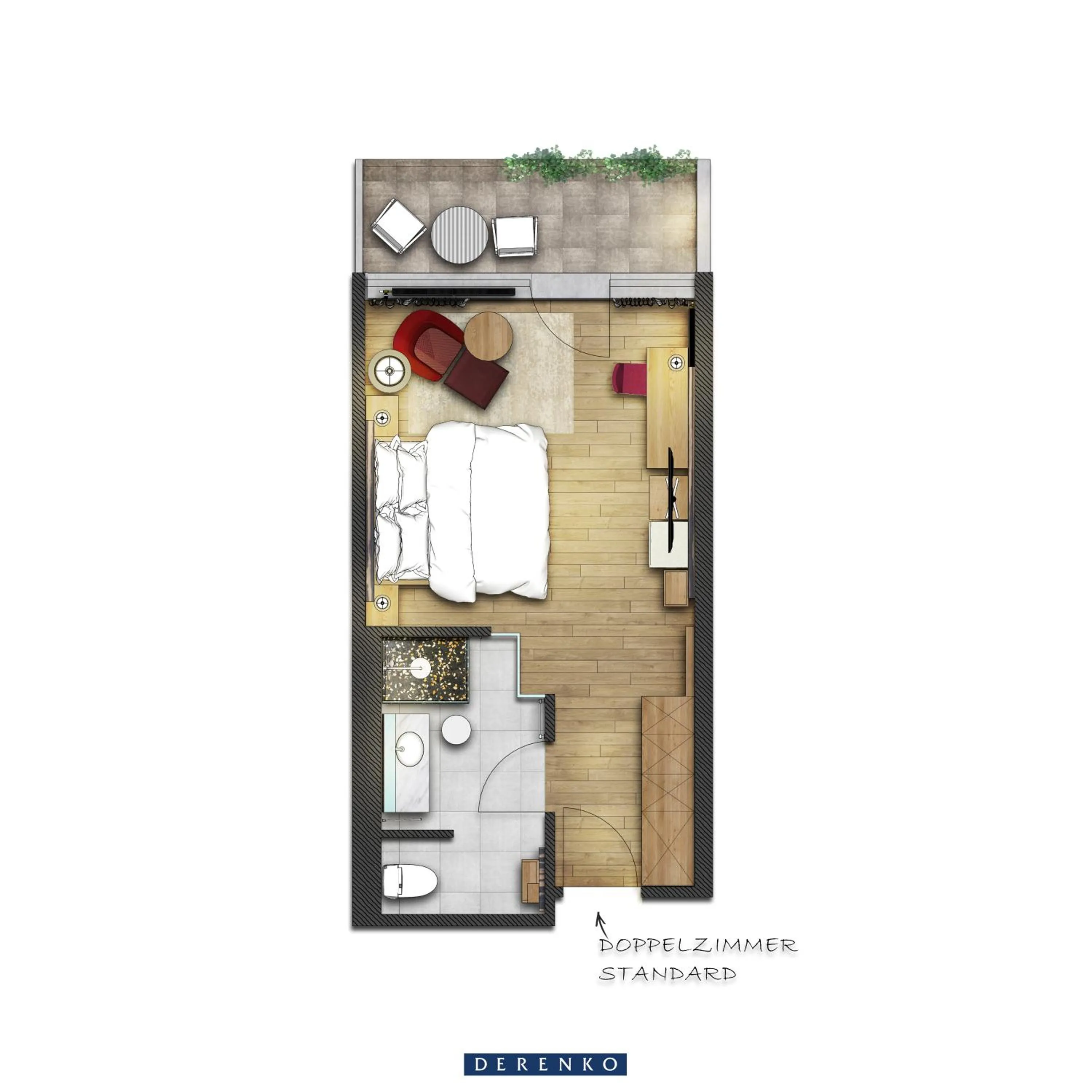 Floor plan in Reduce Hotel Vital