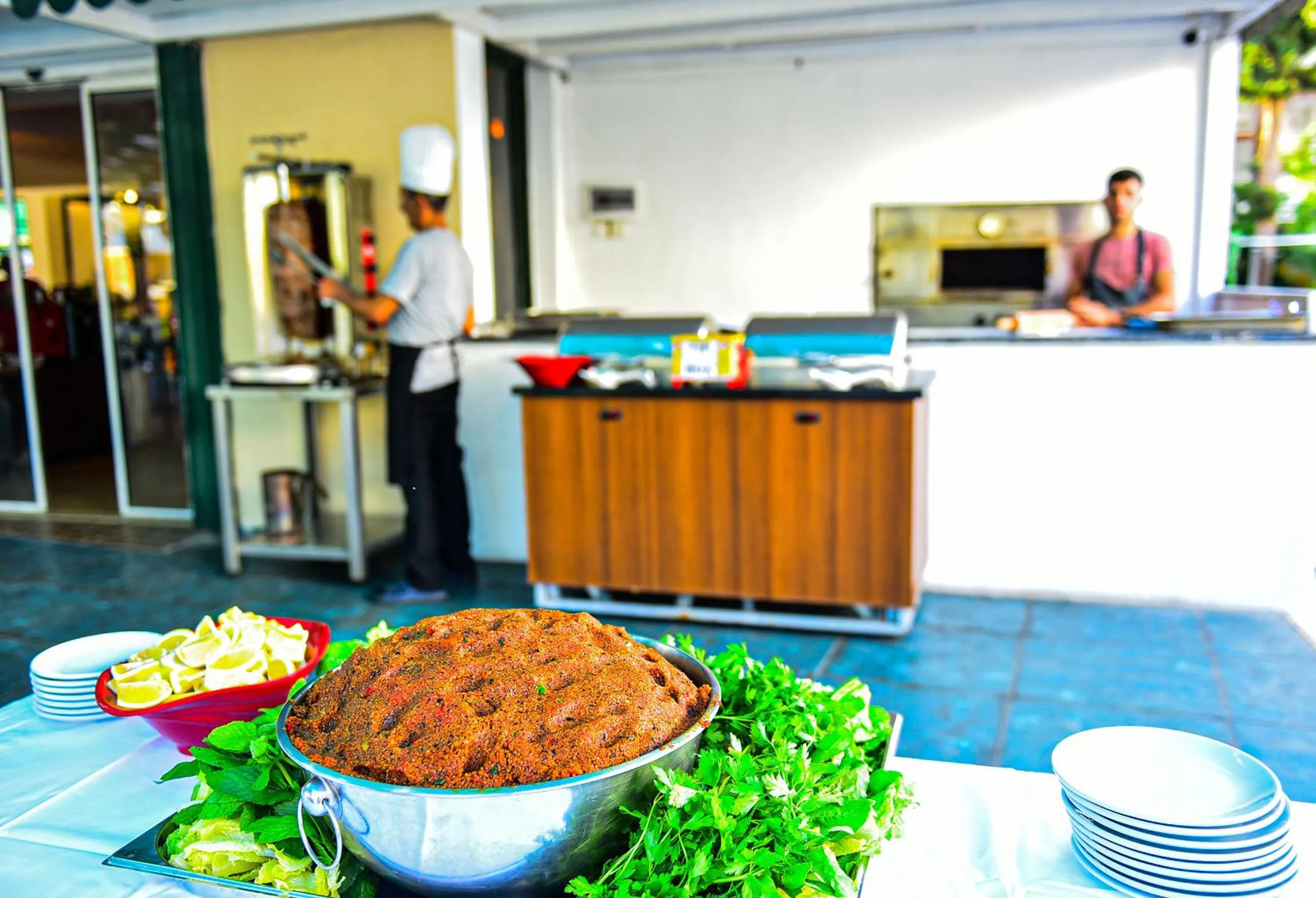 Restaurant/places to eat, Kitchen/Kitchenette in Hotel Bleu Nuit