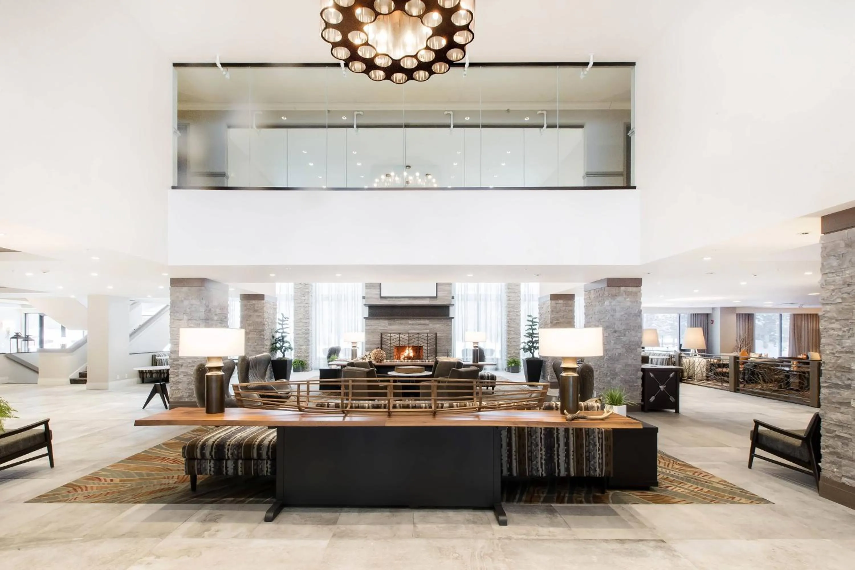 Lobby or reception in Kananaskis Mountain Lodge, Autograph Collection