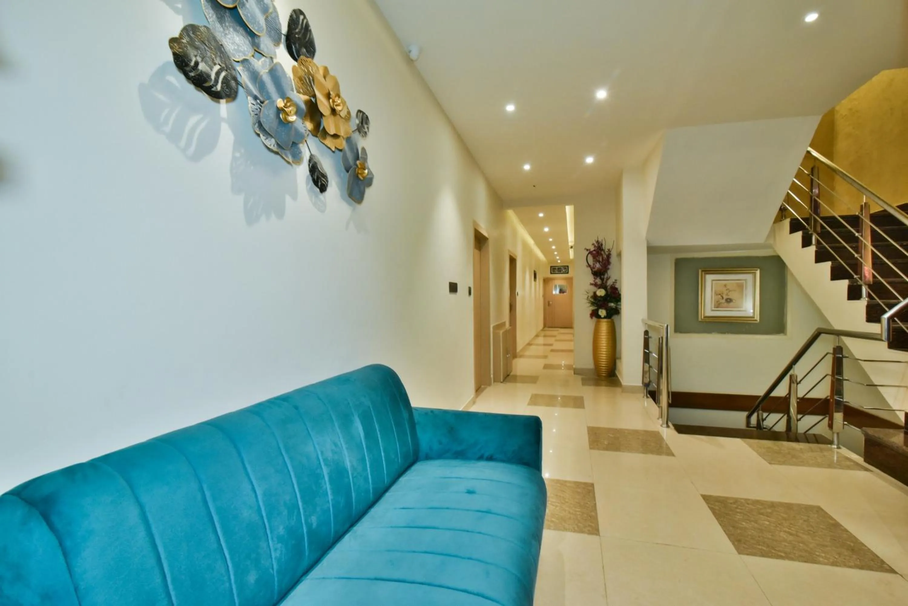 Seating area in Hotel Puri Palace