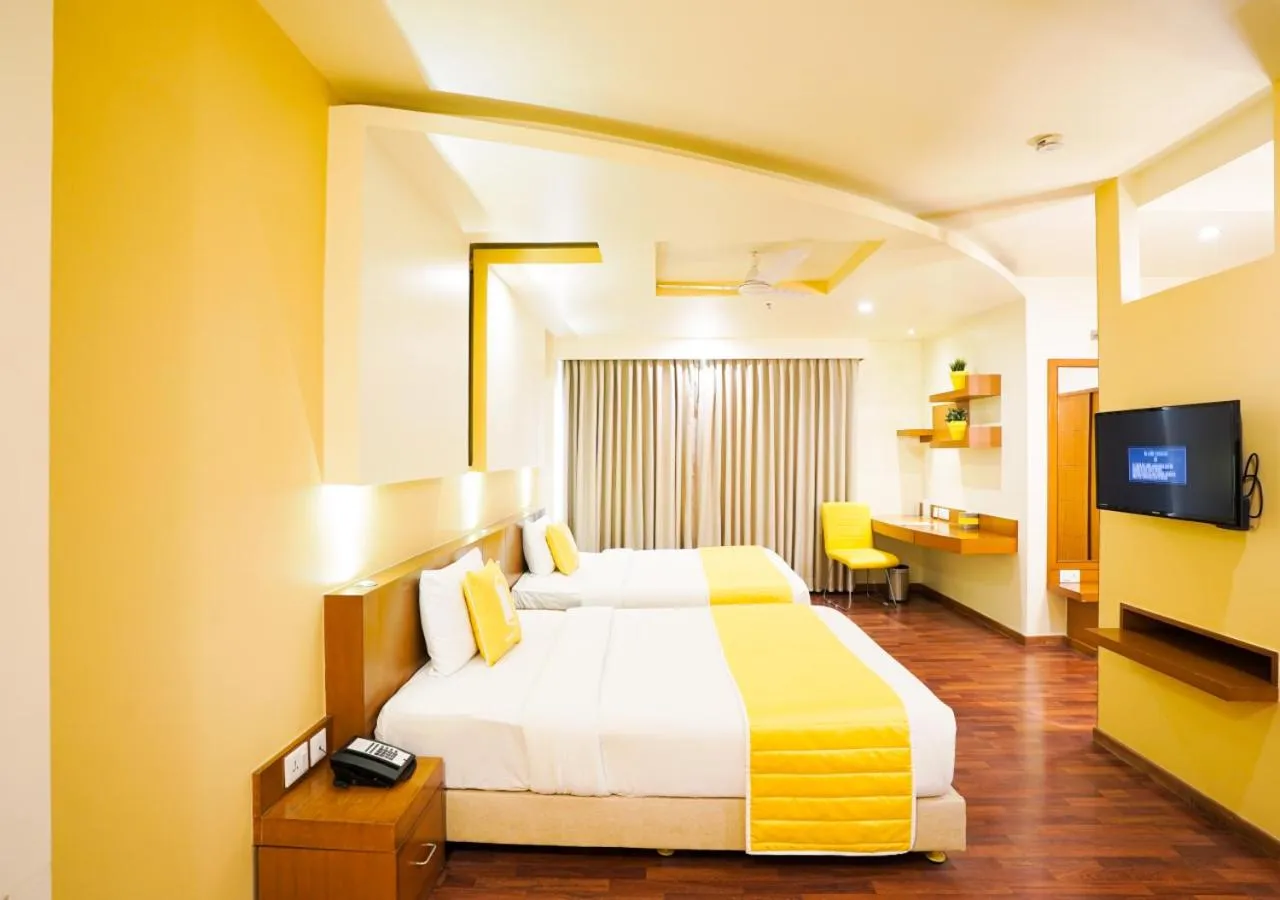 Photo of the whole room, Bed in BloomSuites I Electronics City