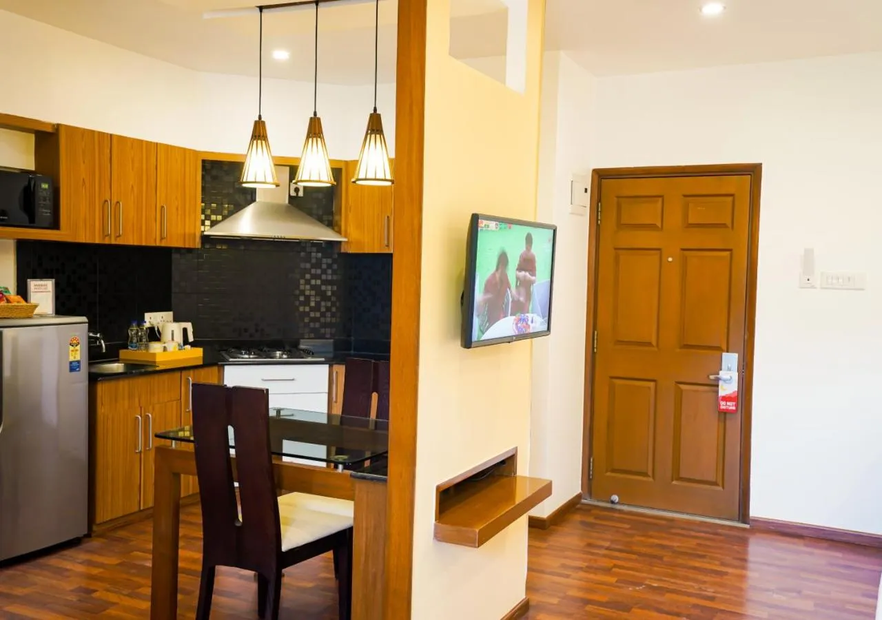 Kitchen or kitchenette in BloomSuites I Electronics City