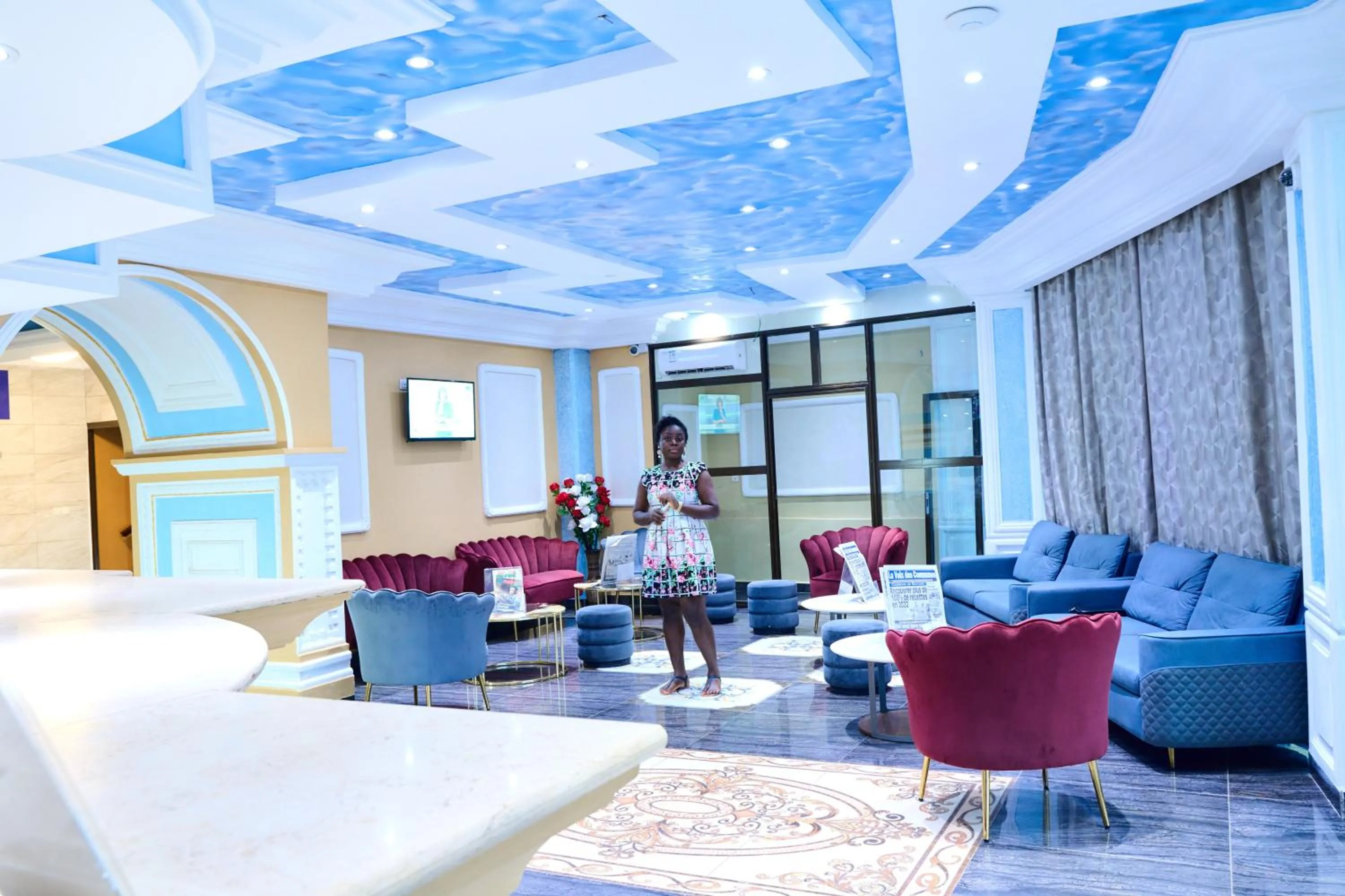 Lobby or reception in Hôtel Sindz Palace