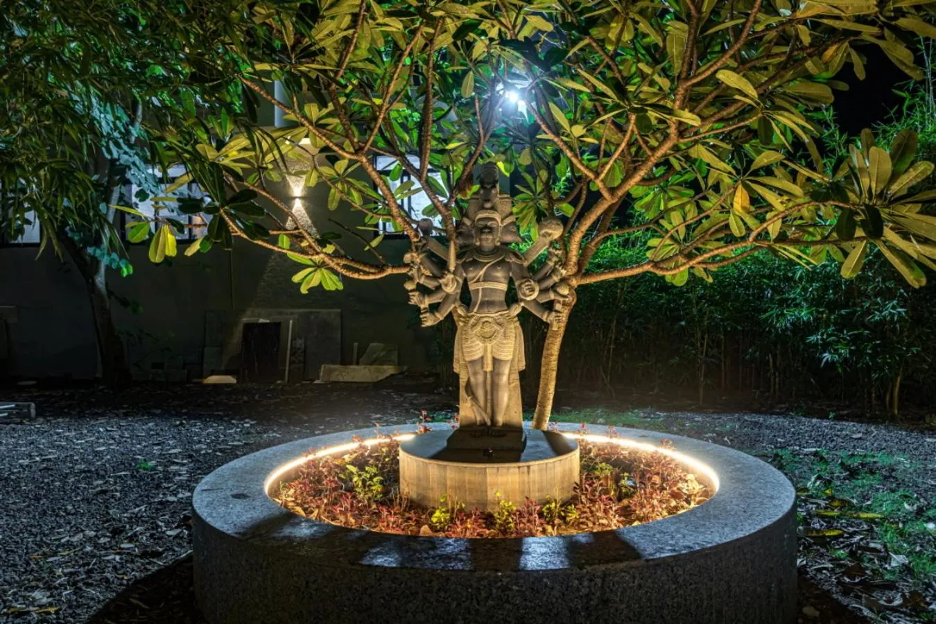 Night in SaffronStays Aura - 4BR luxury pool villa with gym, BBQ deck, lawns & indoor games near Kihim Beach