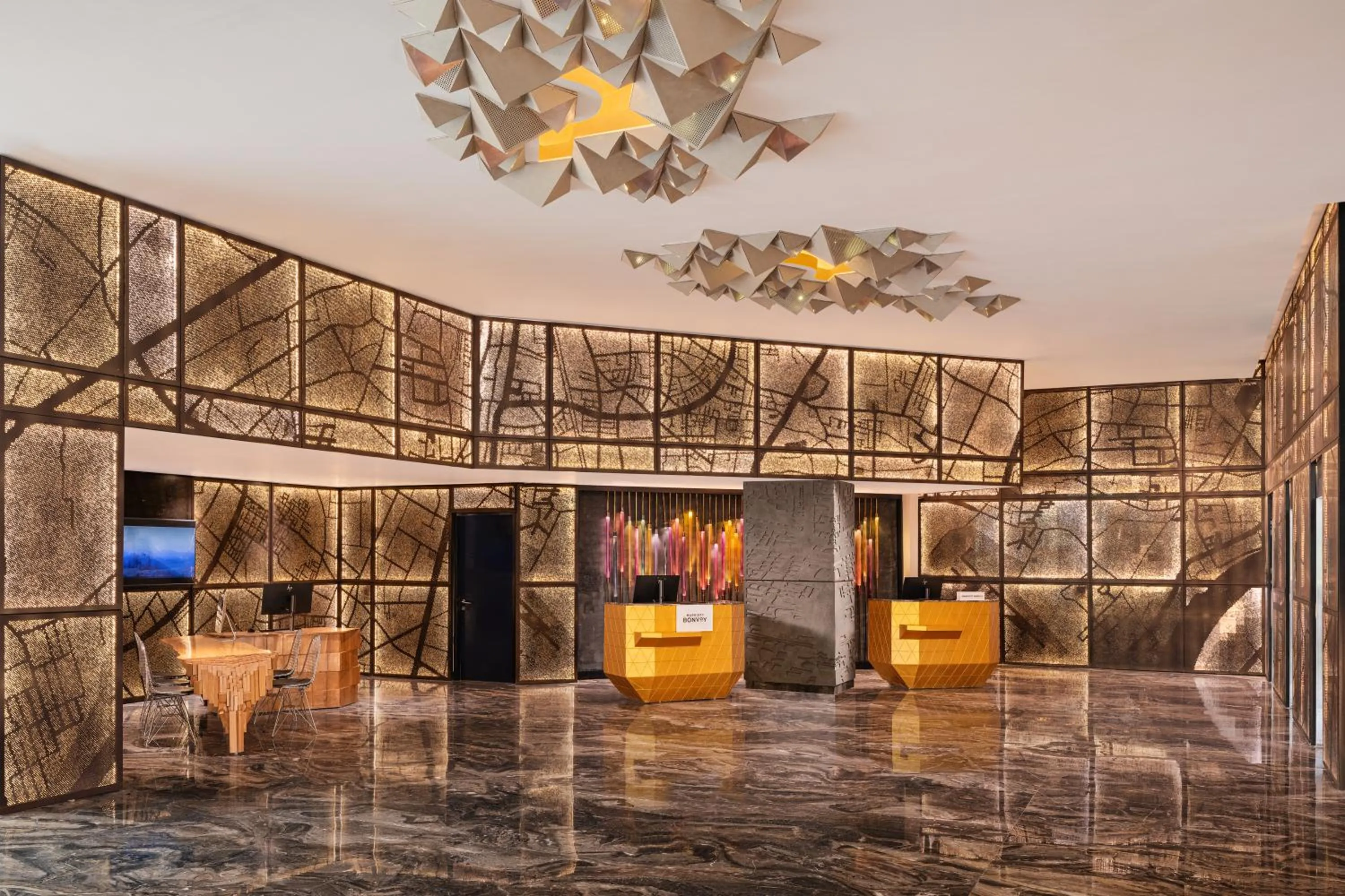 Lobby or reception in Renaissance Ahmedabad Hotel