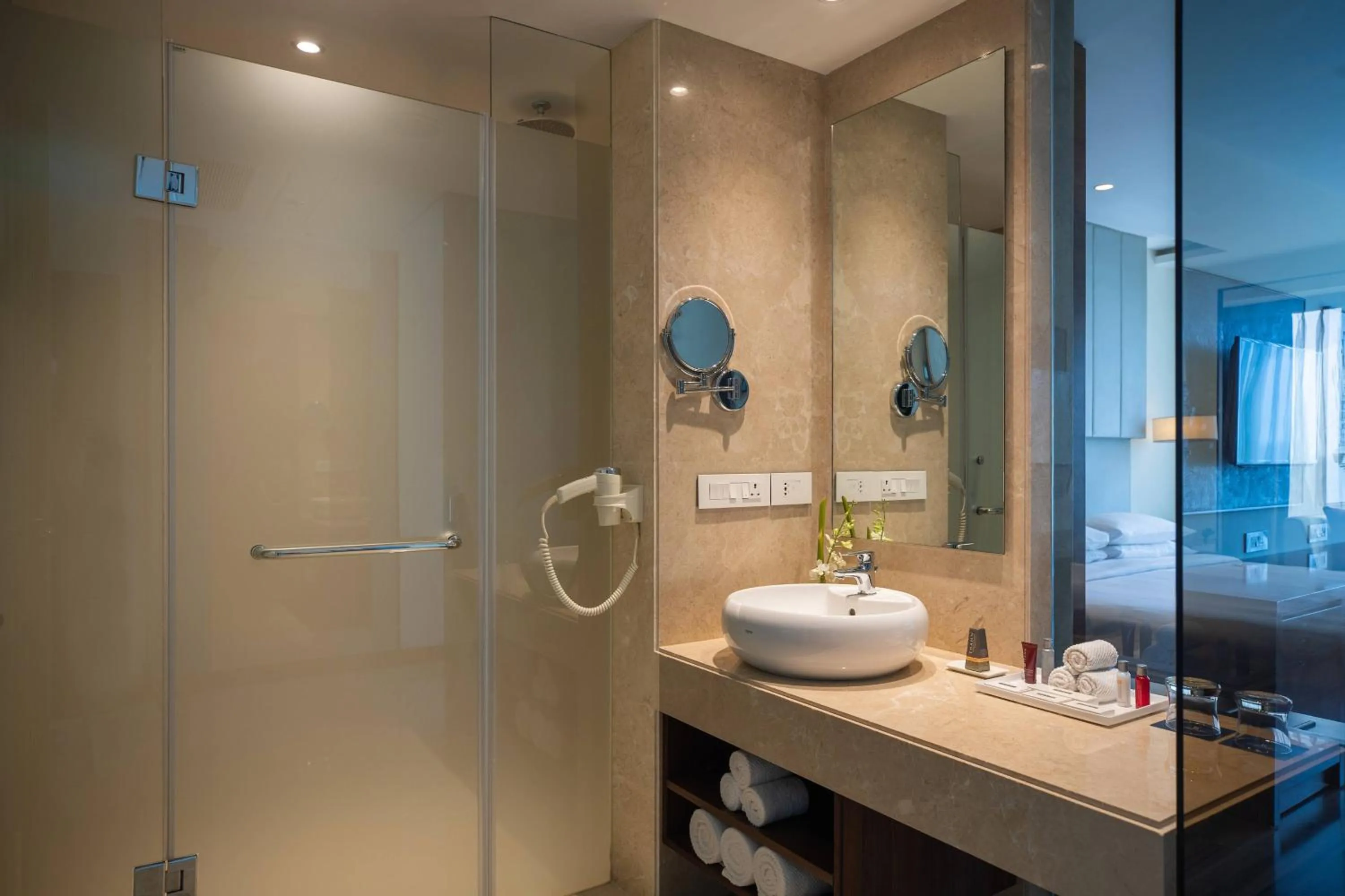 Bathroom in Renaissance Ahmedabad Hotel