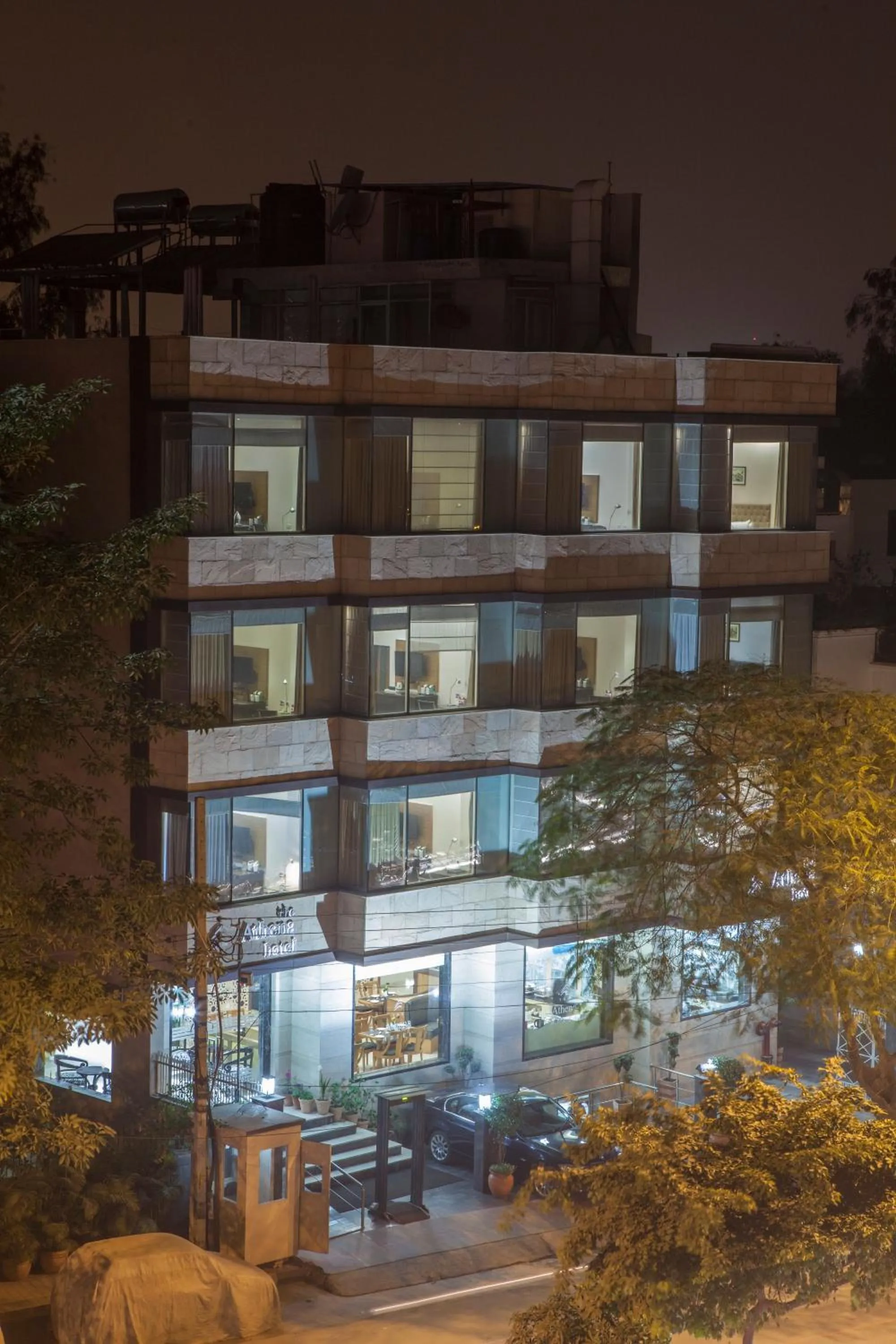 Property building in Hotel Athena